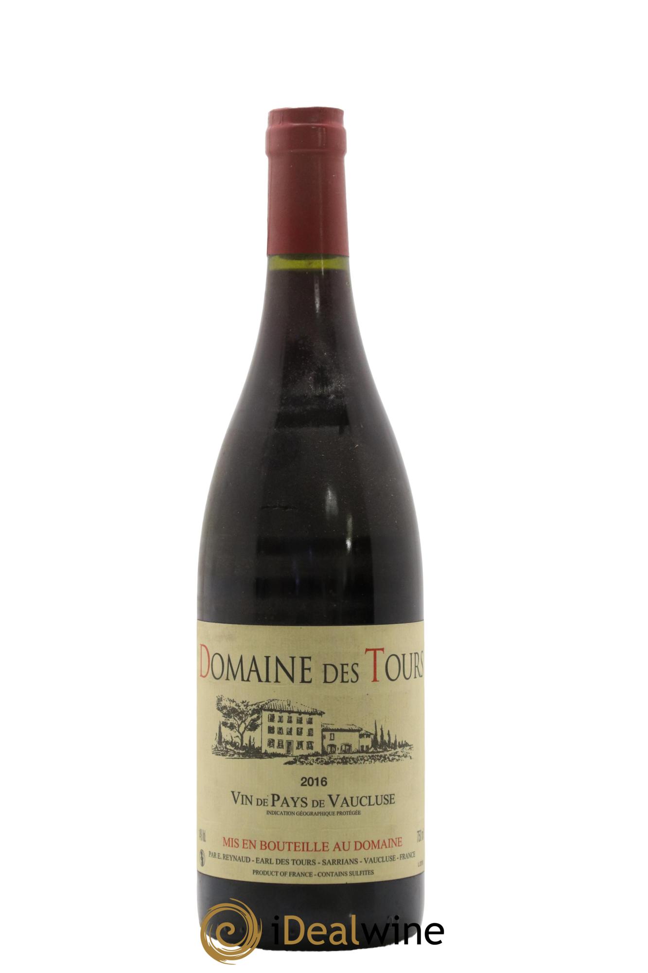 Vaucluse (Vin de Pays de Vaucluse) Domaine des Tours Emmanuel Reynaud 2016 - Lot de 1 bouteille - 0