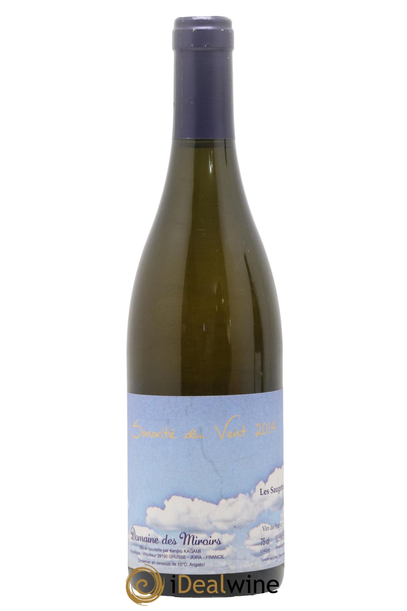 Vin de France Sonorité du vent Les saugettes Kenjiro Kagami - Domaine des Miroirs 2014 - Lot de 1 bouteille - 0