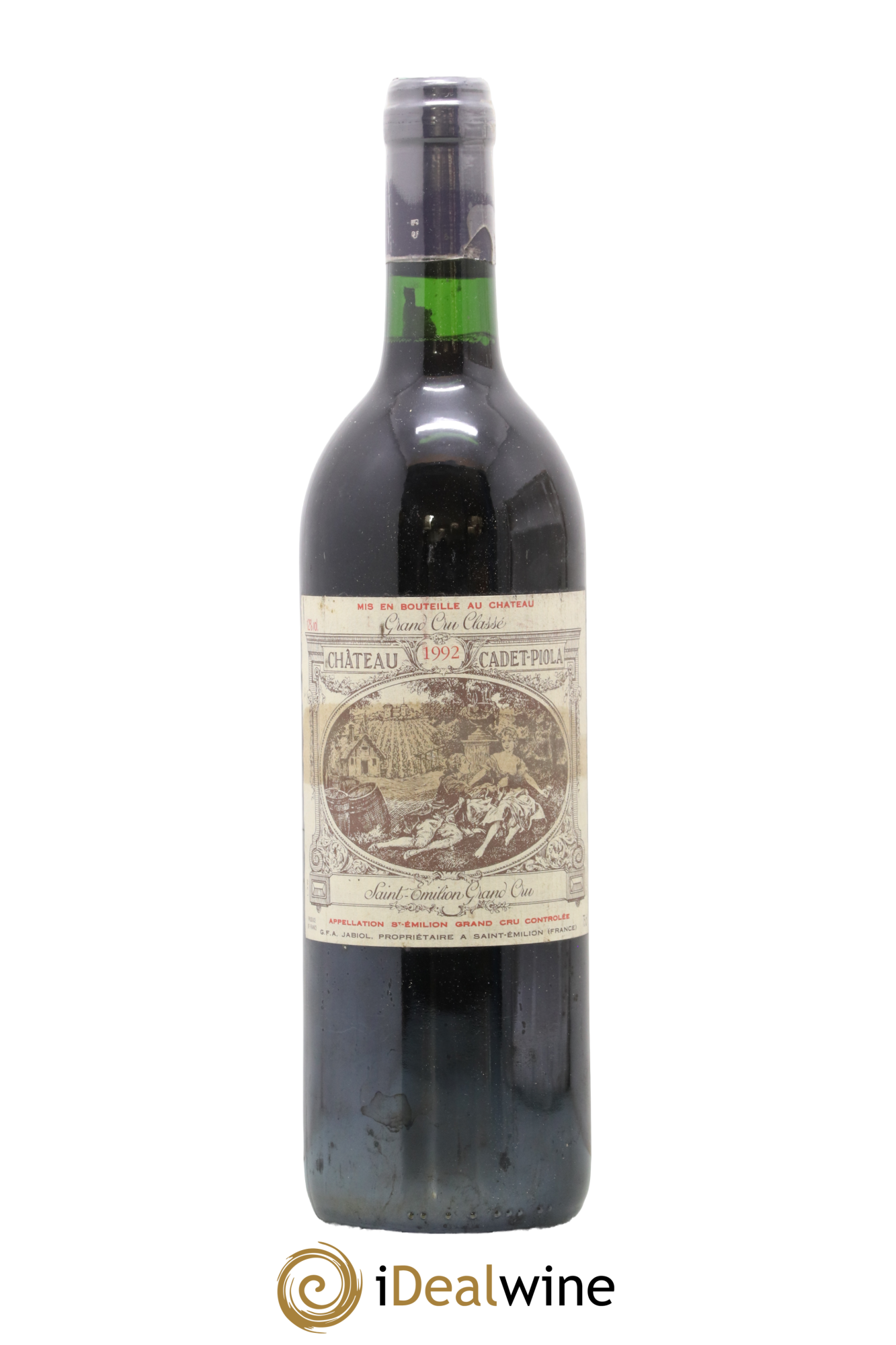 Château Cadet Piola Grand Cru Classé 1992 - Lot de 1 bouteille - 0