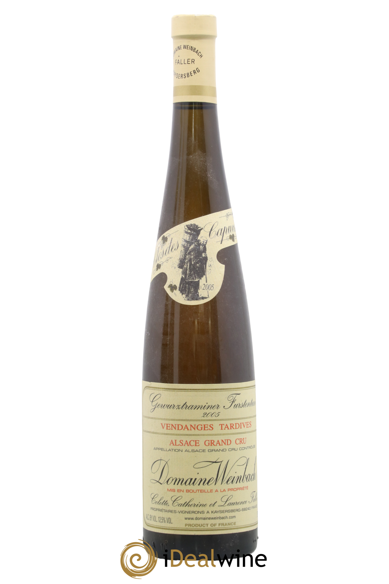 Alsace Gewurztraminer Grand Cru Furstentum Vendanges Tardives Weinbach (Domaine) 2005 - Lot of 1 bottle - 0
