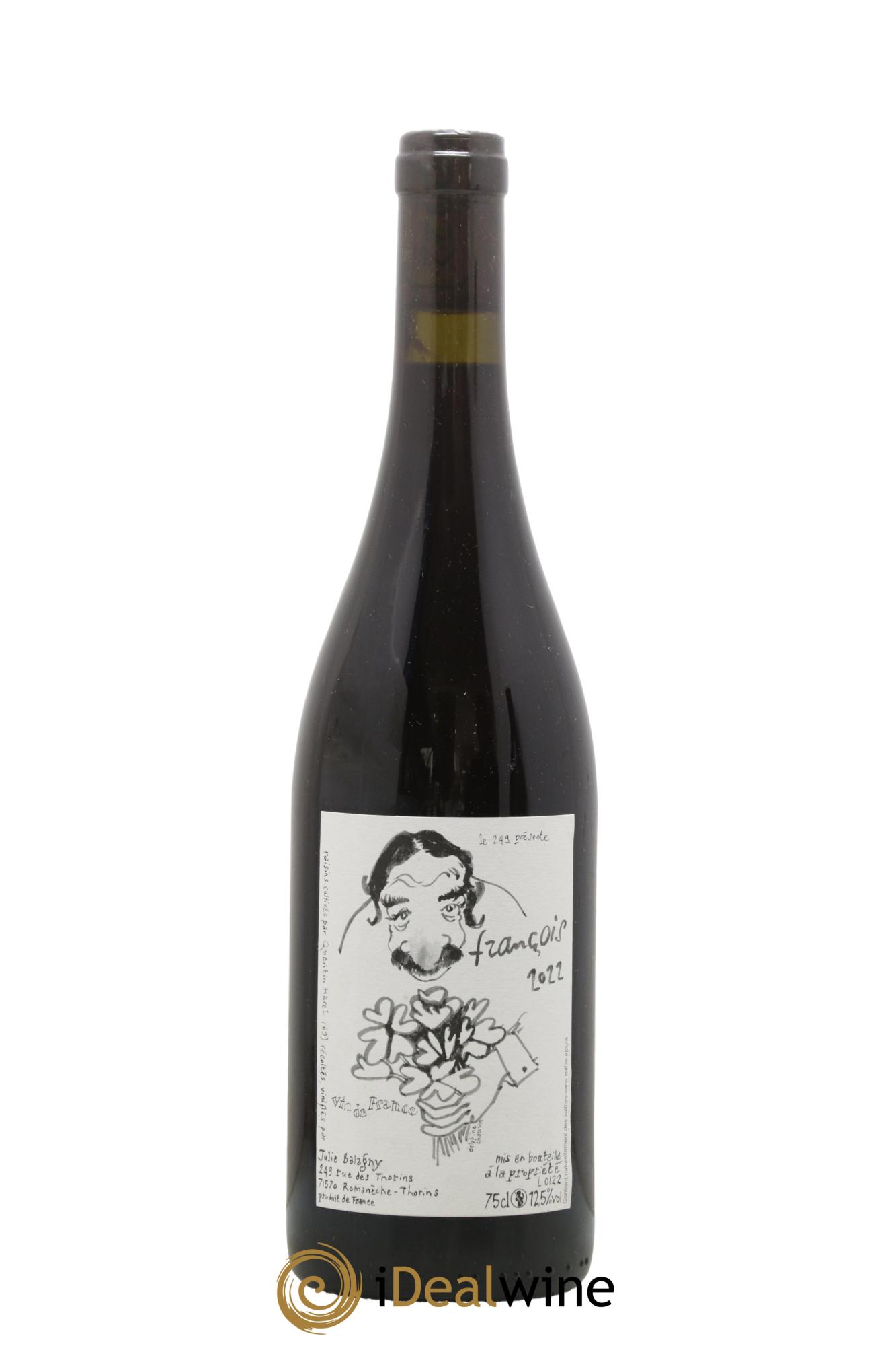 Vin de France François Julie Balagny 2022 - Lot of 1 bottle - 0