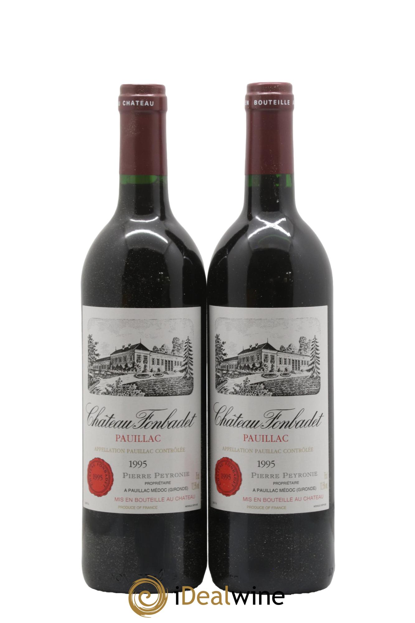 Château Fonbadet 1995 - Posten von 2 Flaschen - 0