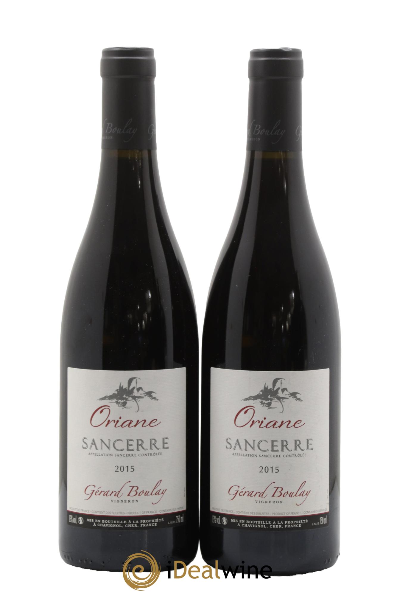 Sancerre Oriane Gérard Boulay 2015 - Lot de 2 bouteilles - 0