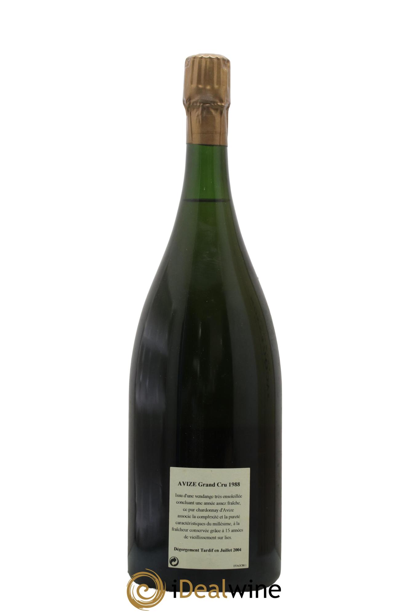 Extra Brut Avize Champ Caïn  DT (Dégorgement Tardif) Jacquesson 1988 - Posten von 1 Magnum - 2
