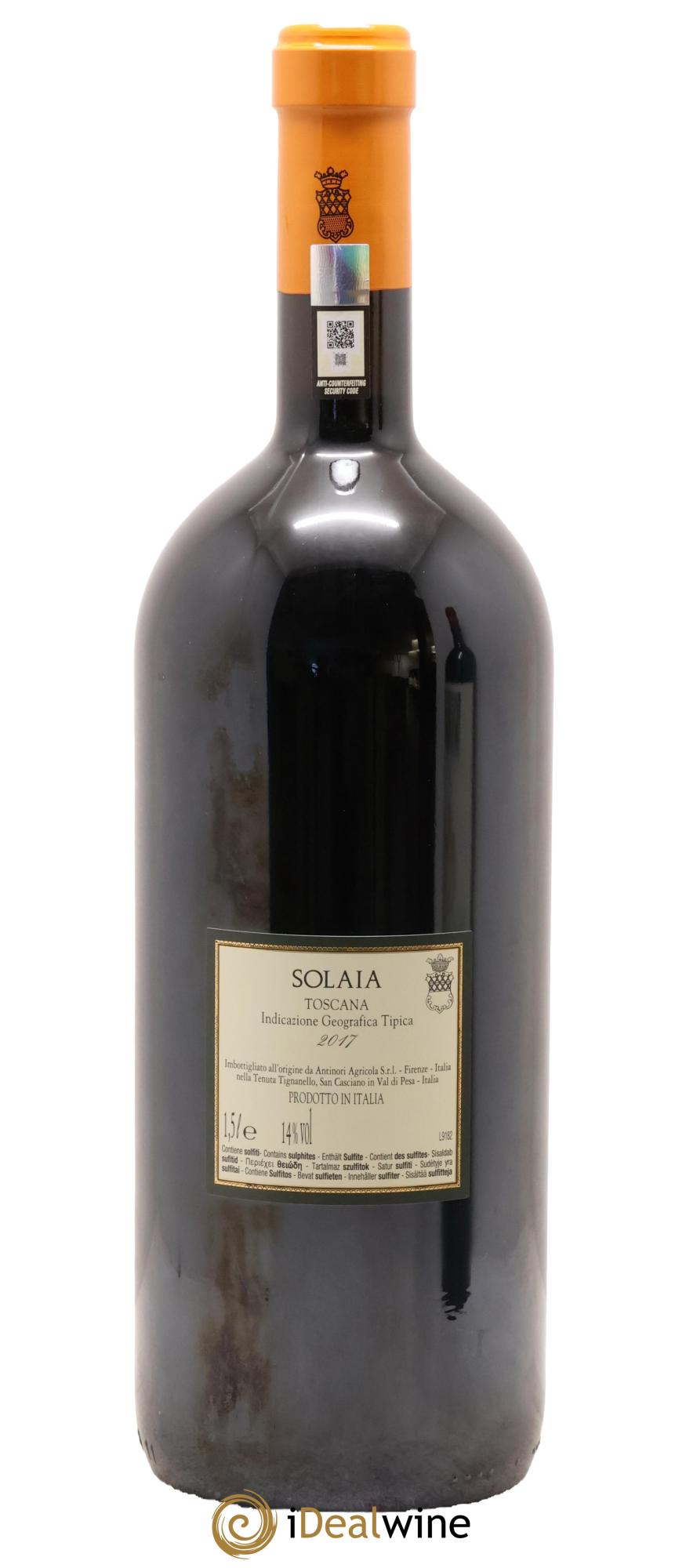 Toscana IGT Solaia Tenuta Tignanello - Marchesi Antinori 2017 - Lot de 1 magnum - 1