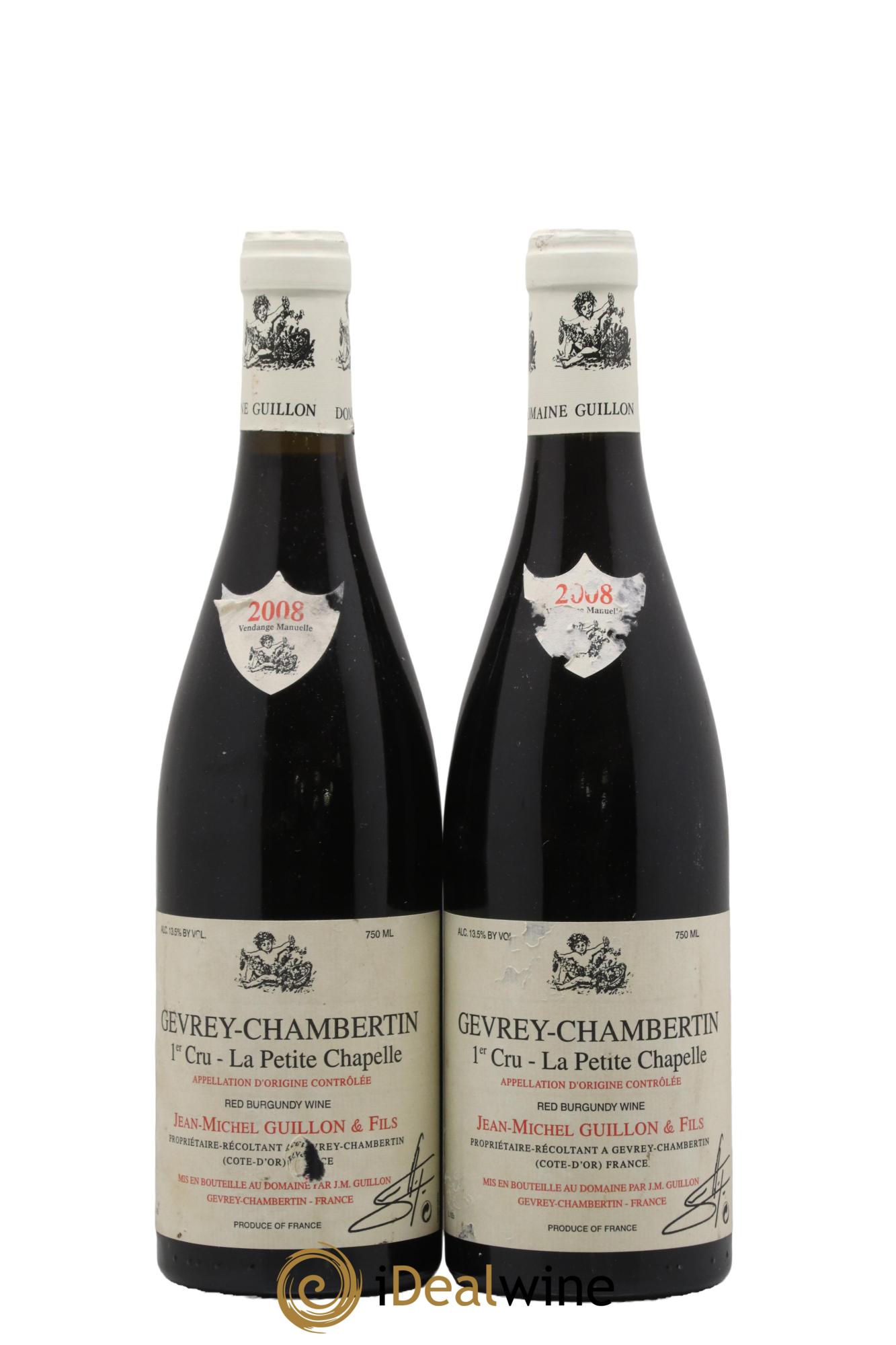 Gevrey-Chambertin 1er Cru Petite Chapelle Jean-Michel Guillon 2008 - Posten von 2 Flaschen - 0
