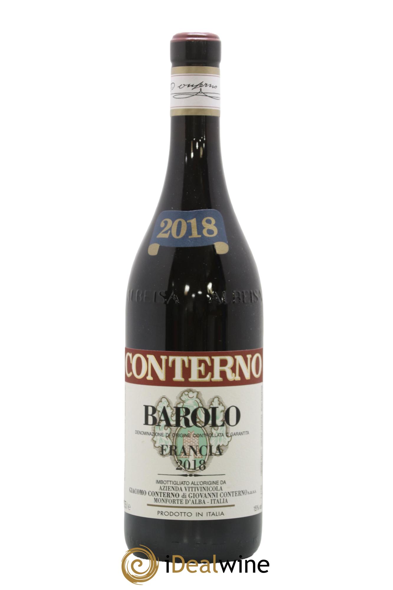 Barolo DOCG Vigna Francia Giacomo Conterno 2018 - Lot de 1 bouteille - 0