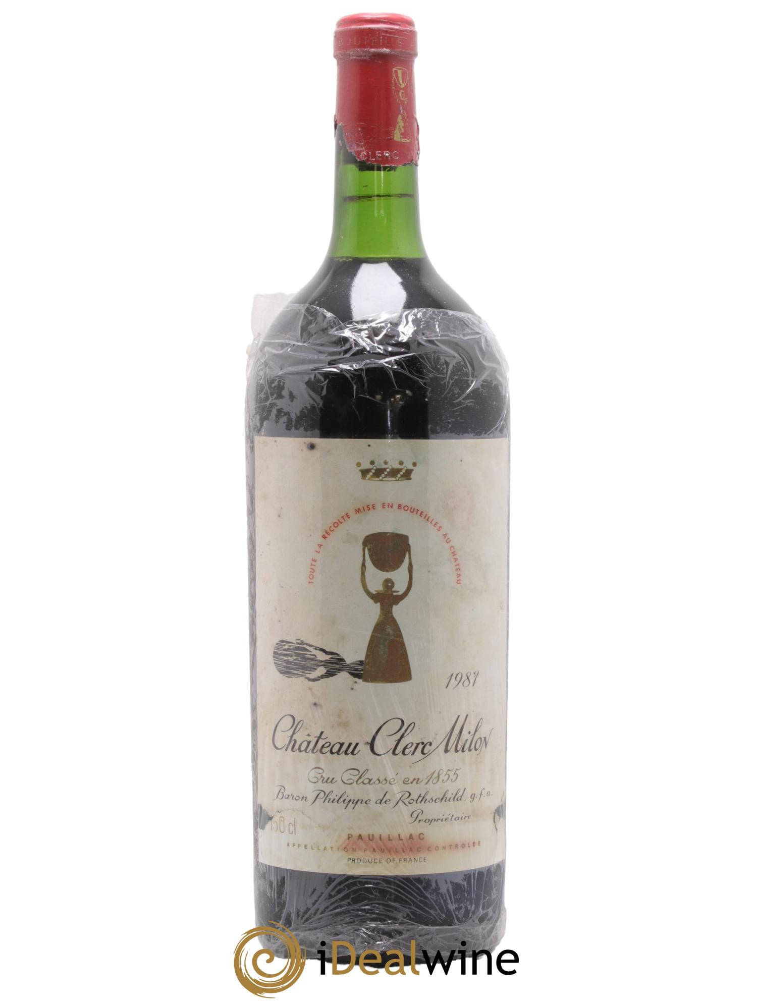 Château Clerc Milon 5ème Grand Cru Classé  1981 - Lot of 1 magnum - 0