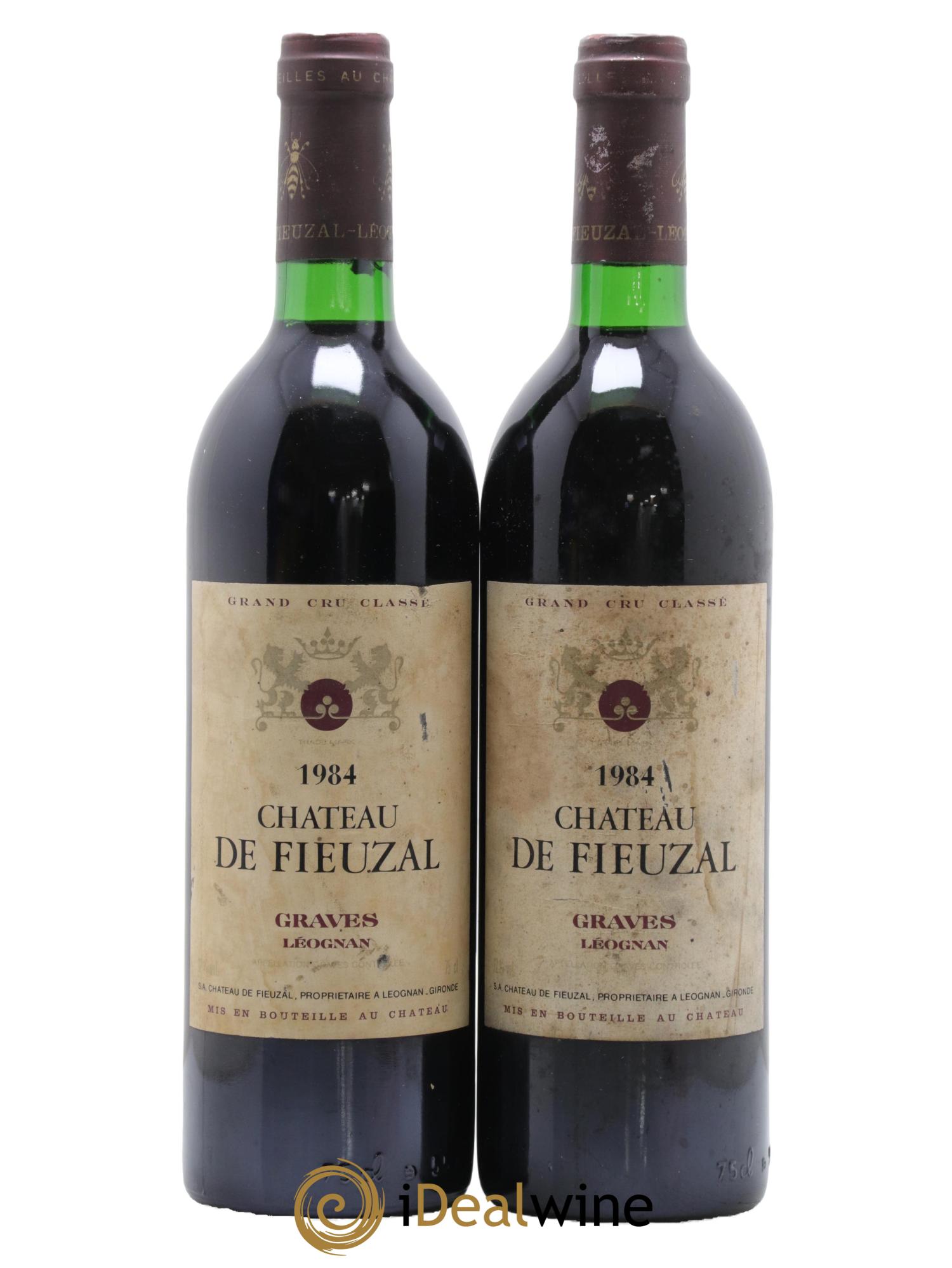 Château de Fieuzal Cru Classé de Graves 1984 - Lot de 2 bouteilles - 0