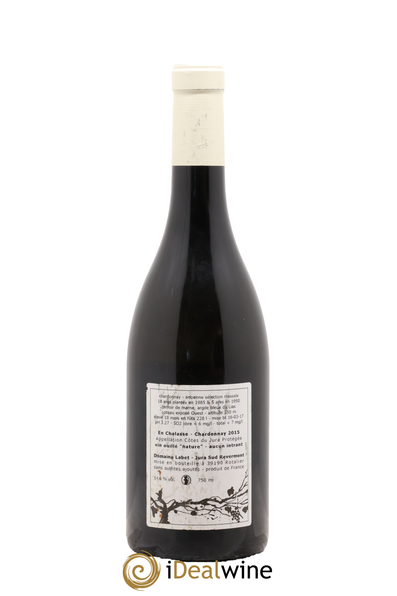 Côtes du Jura Chardonnay En Chalasse Romain - Julien  - Charline Labet 2015 - Lot of 1 bottle - 1
