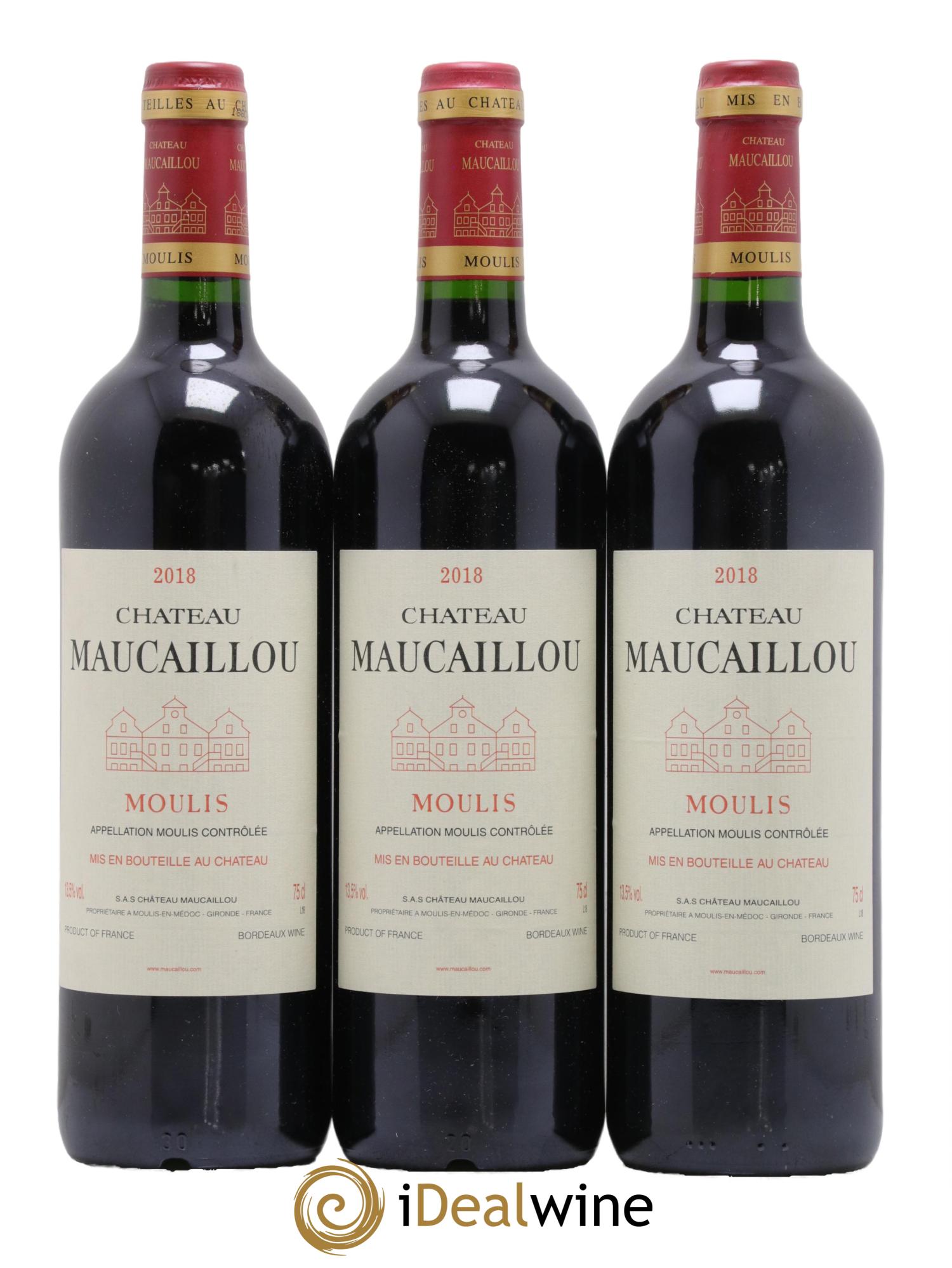 Château Maucaillou 2018 - Lot de 3 bouteilles - 0