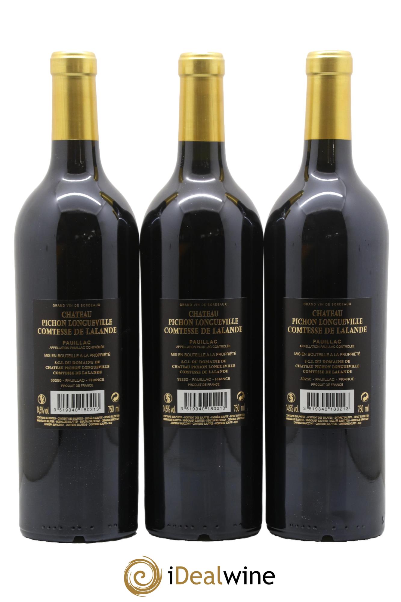 Château Pichon Longueville Comtesse de Lalande 2ème Grand Cru Classé 2018 - Lot de 6 bouteilles - 2