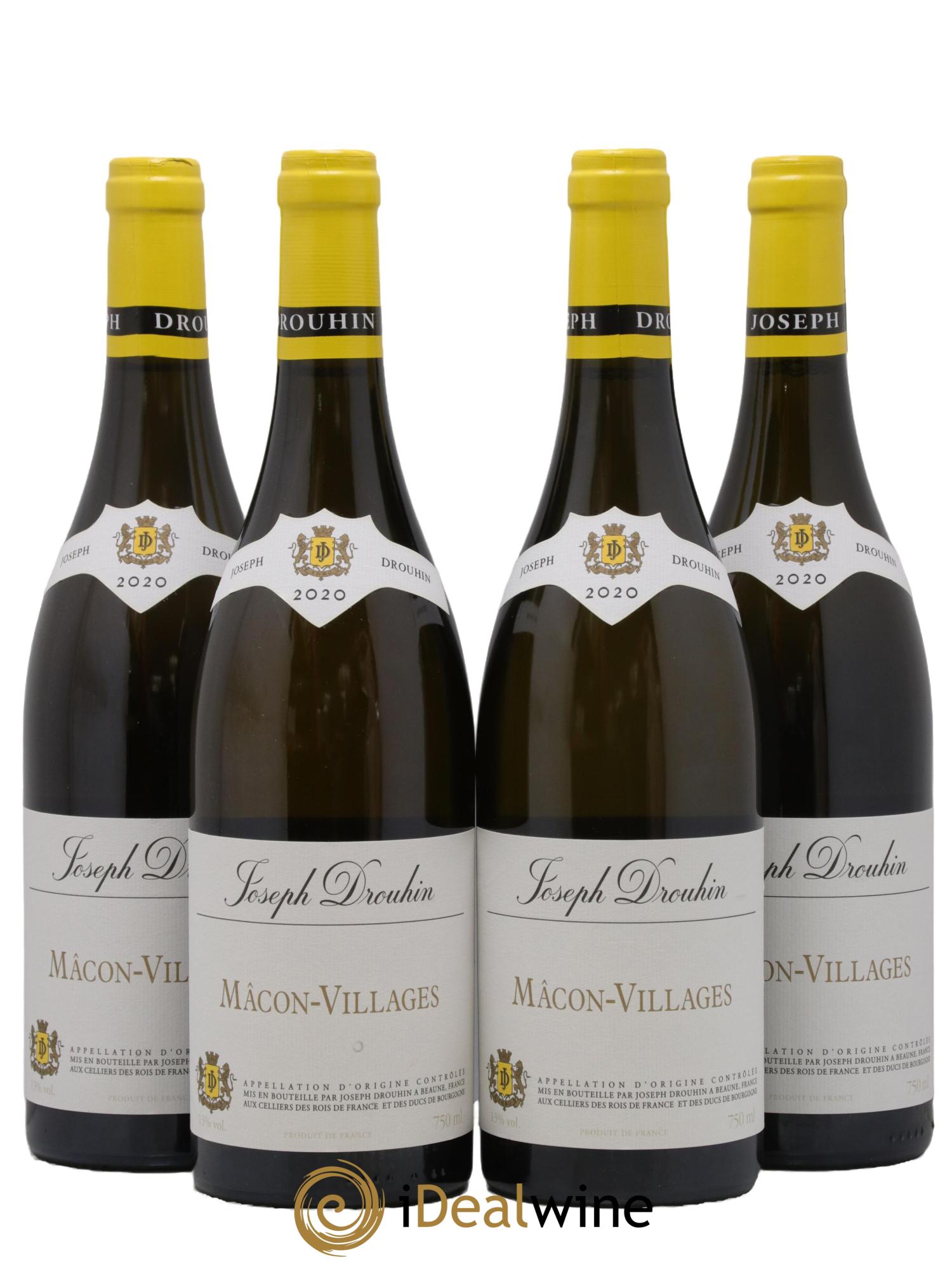 Mâcon Villages Joseph Drouhin 2020 - Lot de 4 bouteilles - 0