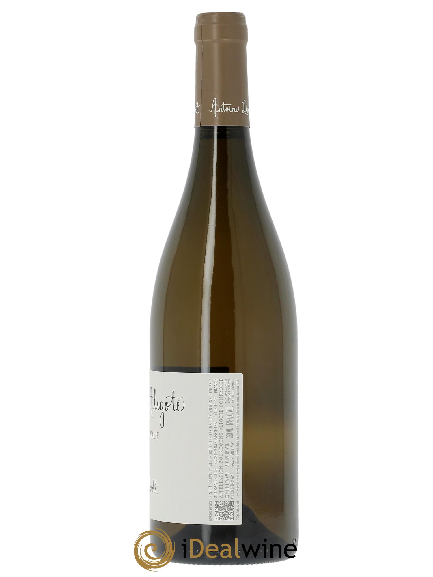 Bourgogne Aligoté 35 mois d'élevage Antoine Lienhardt 2022 - Lot of 1 bottle - 1