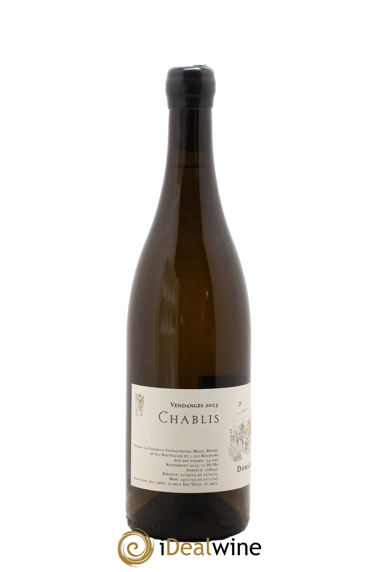 Chablis Jean Dauvissat  (Domaine) 2023 - Lotto di 1 bottiglia - 1