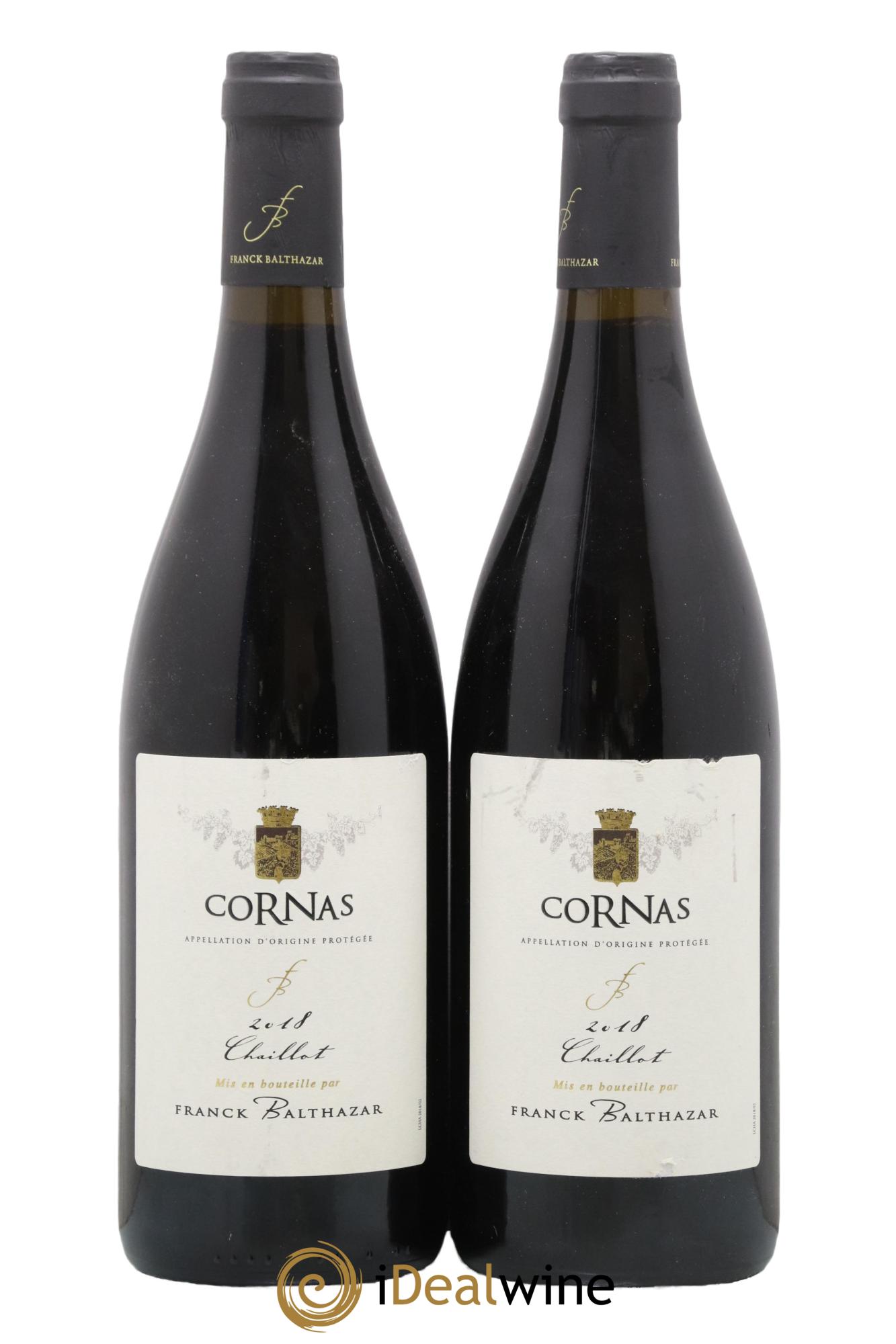 Cornas Chaillot Franck Balthazar (Domaine) 2018 - Lot de 2 bouteilles - 0