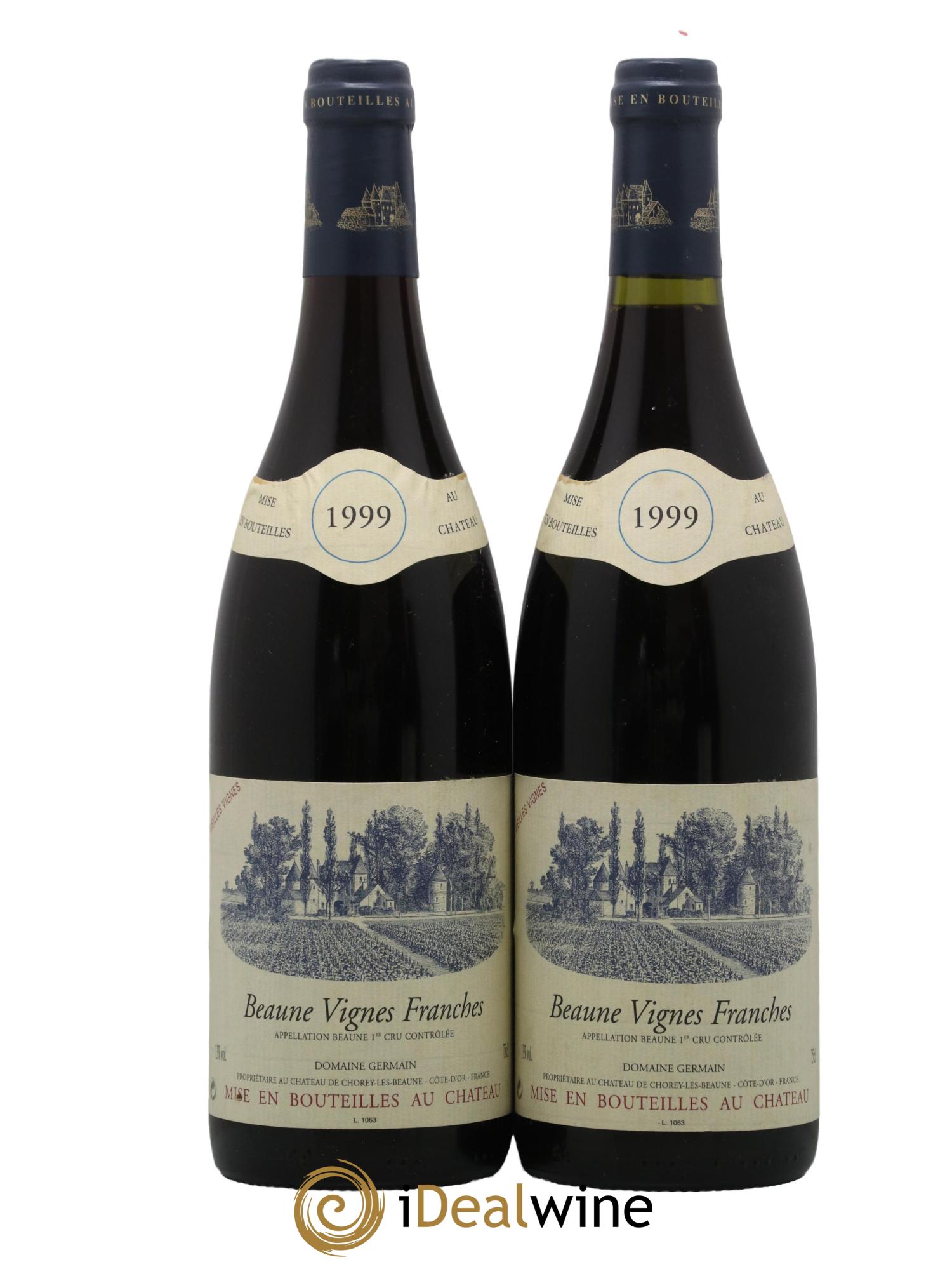 Beaune 1er Cru Les Vignes Franches Domaine Germain 1999 - Lot de 2 bouteilles - 0