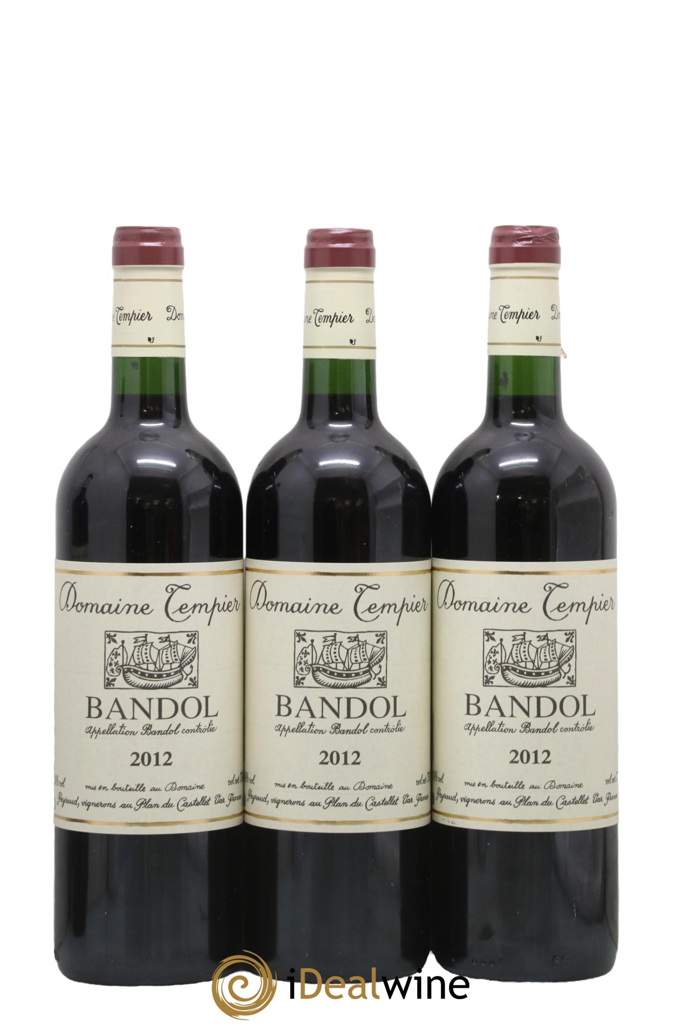 Bandol Domaine Tempier Famille Peyraud 2012 - Lot de 3 bouteilles - 0