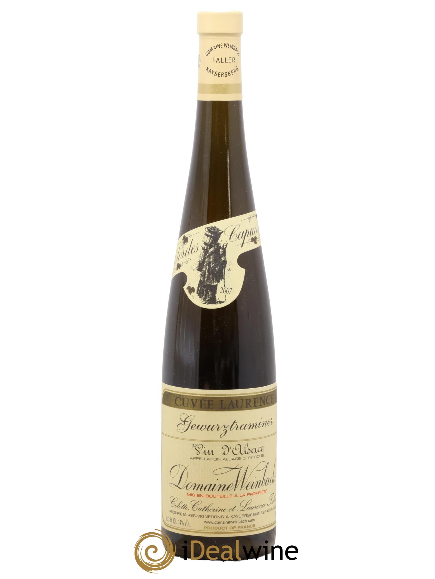 Alsace Gewurztraminer Cuvée Laurence Weinbach (Domaine) 2007 - Lot of 1 bottle - 0