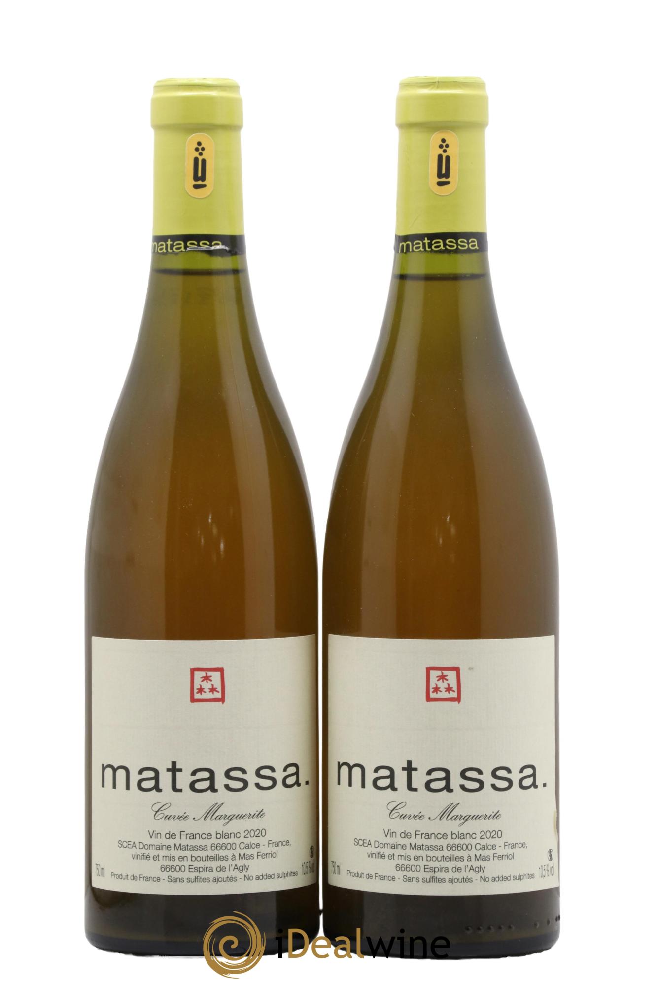 Vin de France Cuvée Marguerite Domaine Matassa 2020 - Posten von 2 Flaschen - 0