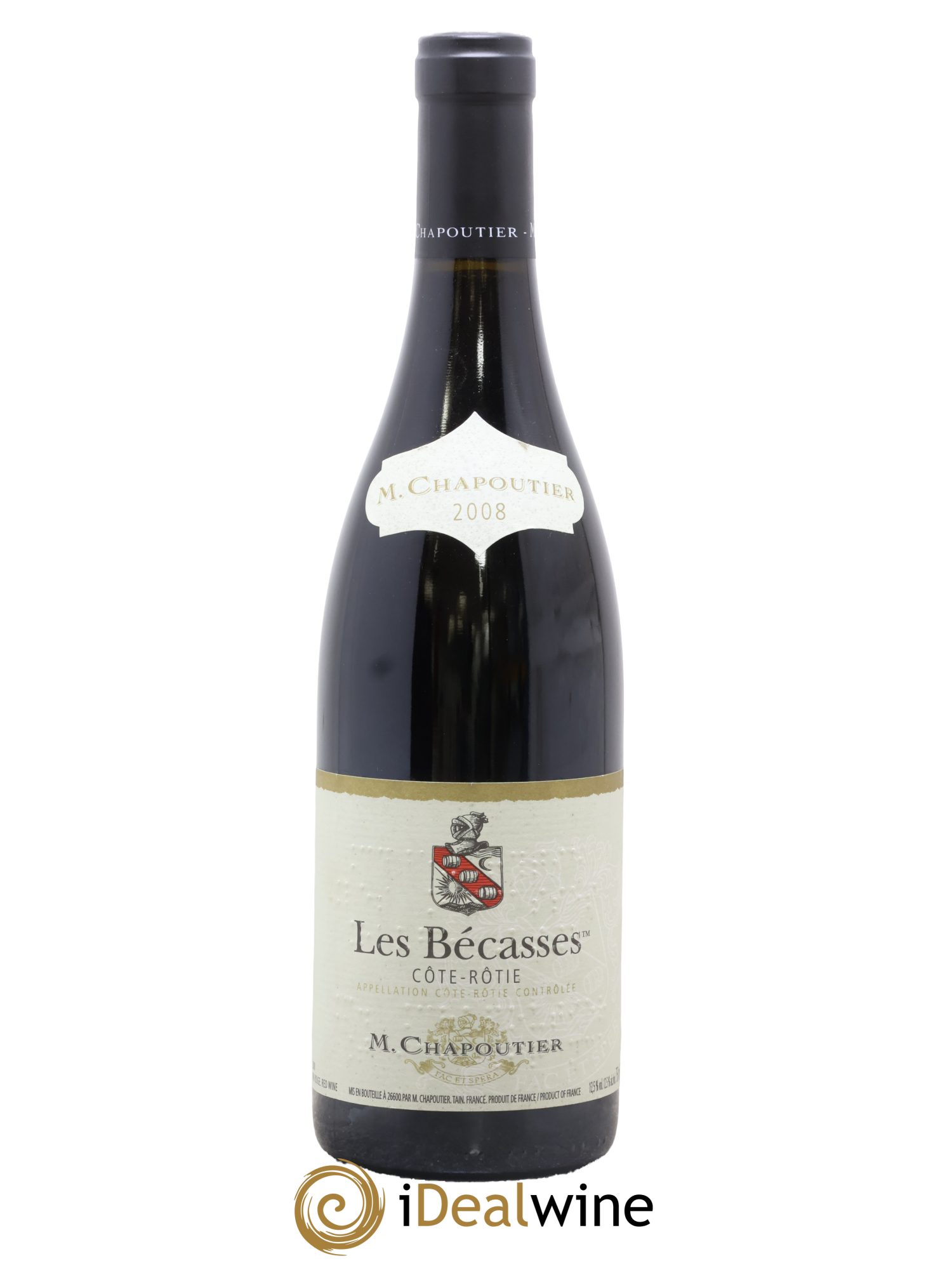 Côte-Rôtie Les Bécasses Chapoutier 2008 - Lot of 1 bottle - 0
