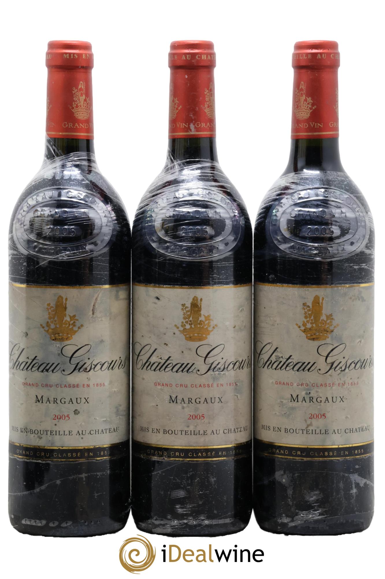 Château Giscours 3ème Grand Cru Classé 2005 - Lotto di 3 bottiglie - 0
