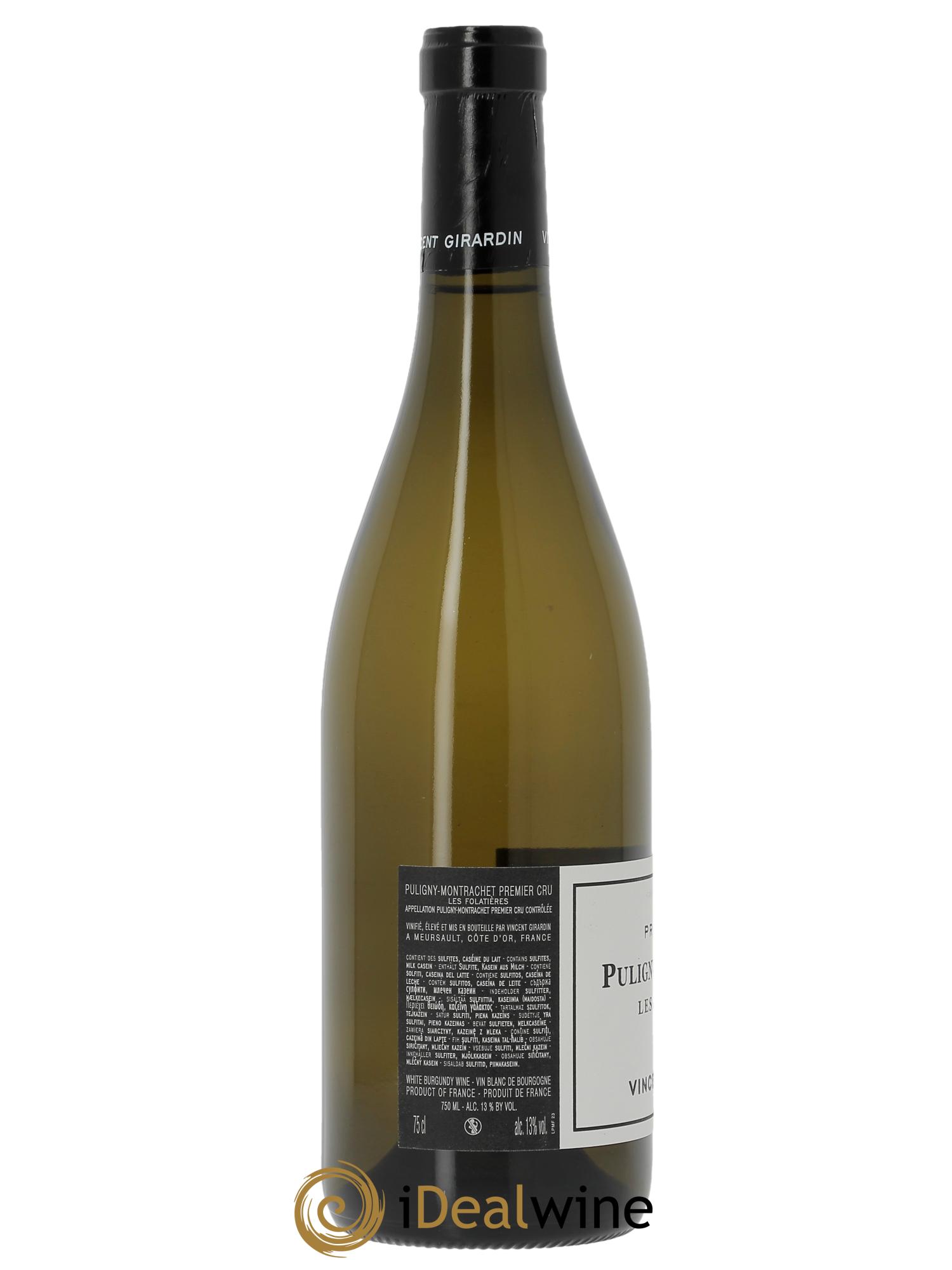 Puligny-Montrachet 1er Cru Les Folatières Vincent Girardin (Domaine) 2023 - Lote de 1 botella - 1