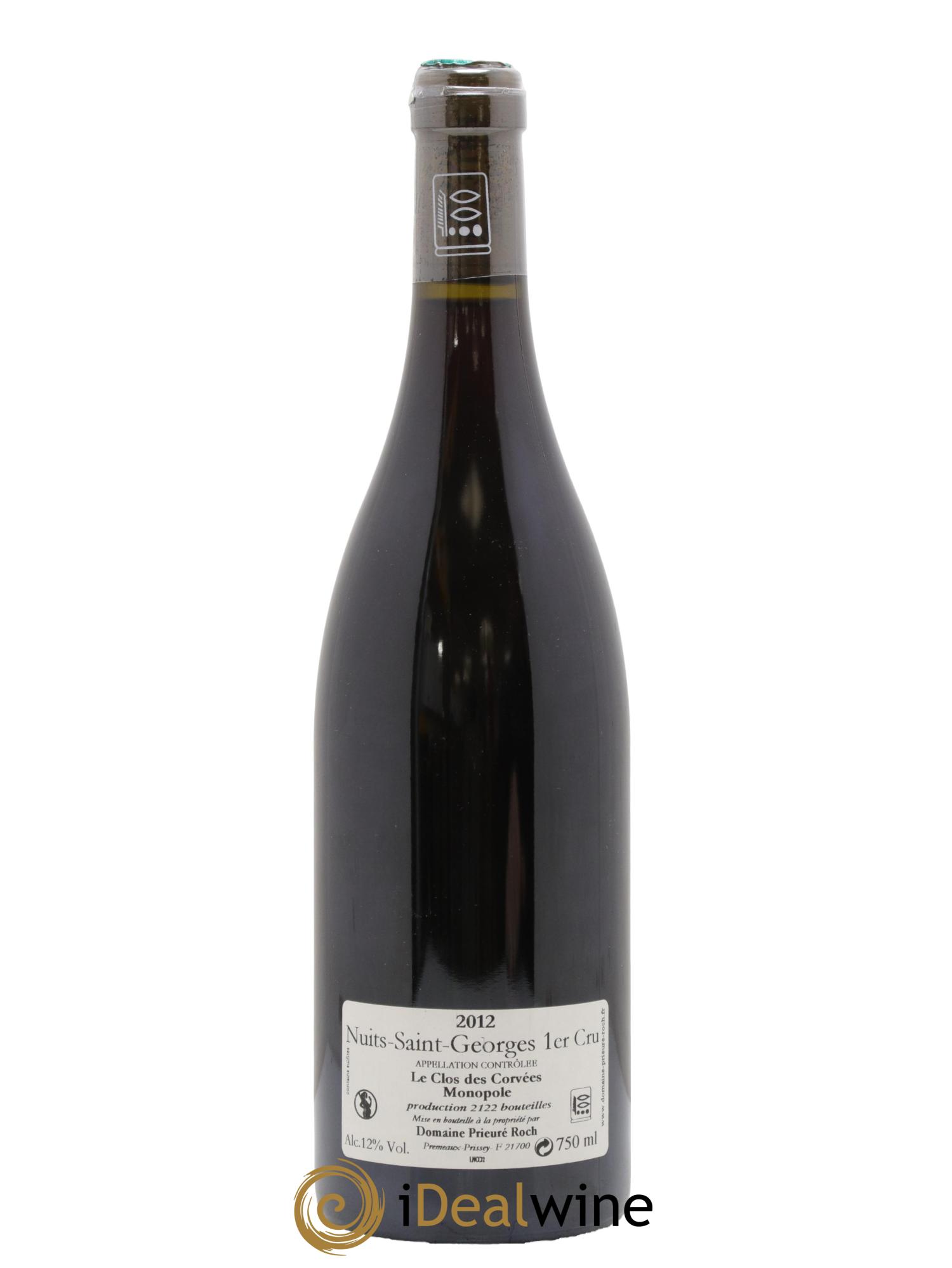 Nuits-Saint-Georges 1er Cru Le Clos des Corvées Prieuré Roch 2012 - Lot de 1 bouteille - 1