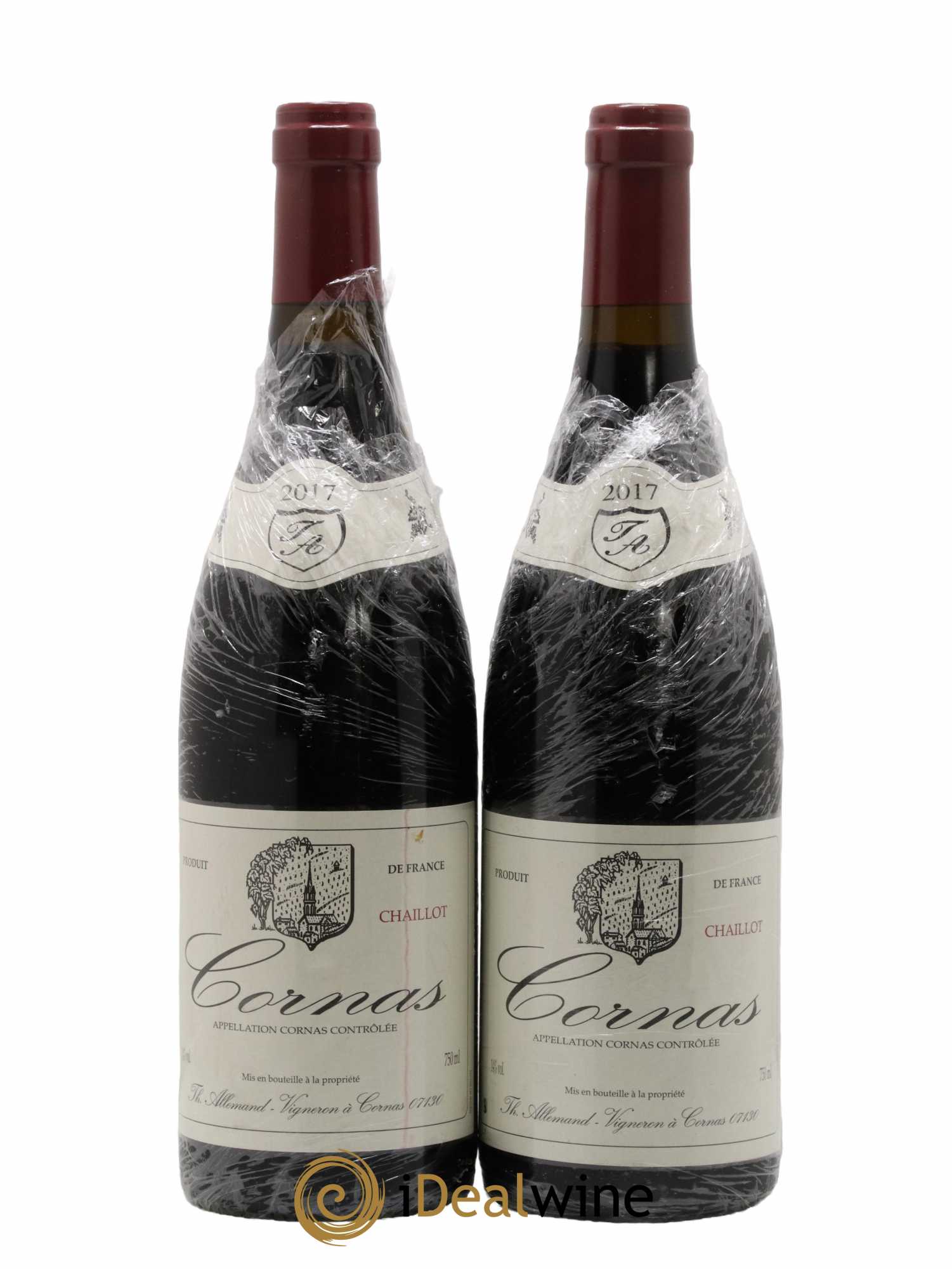 Cornas Chaillot Thierry Allemand 2017 - Lot de 2 bouteilles - 0