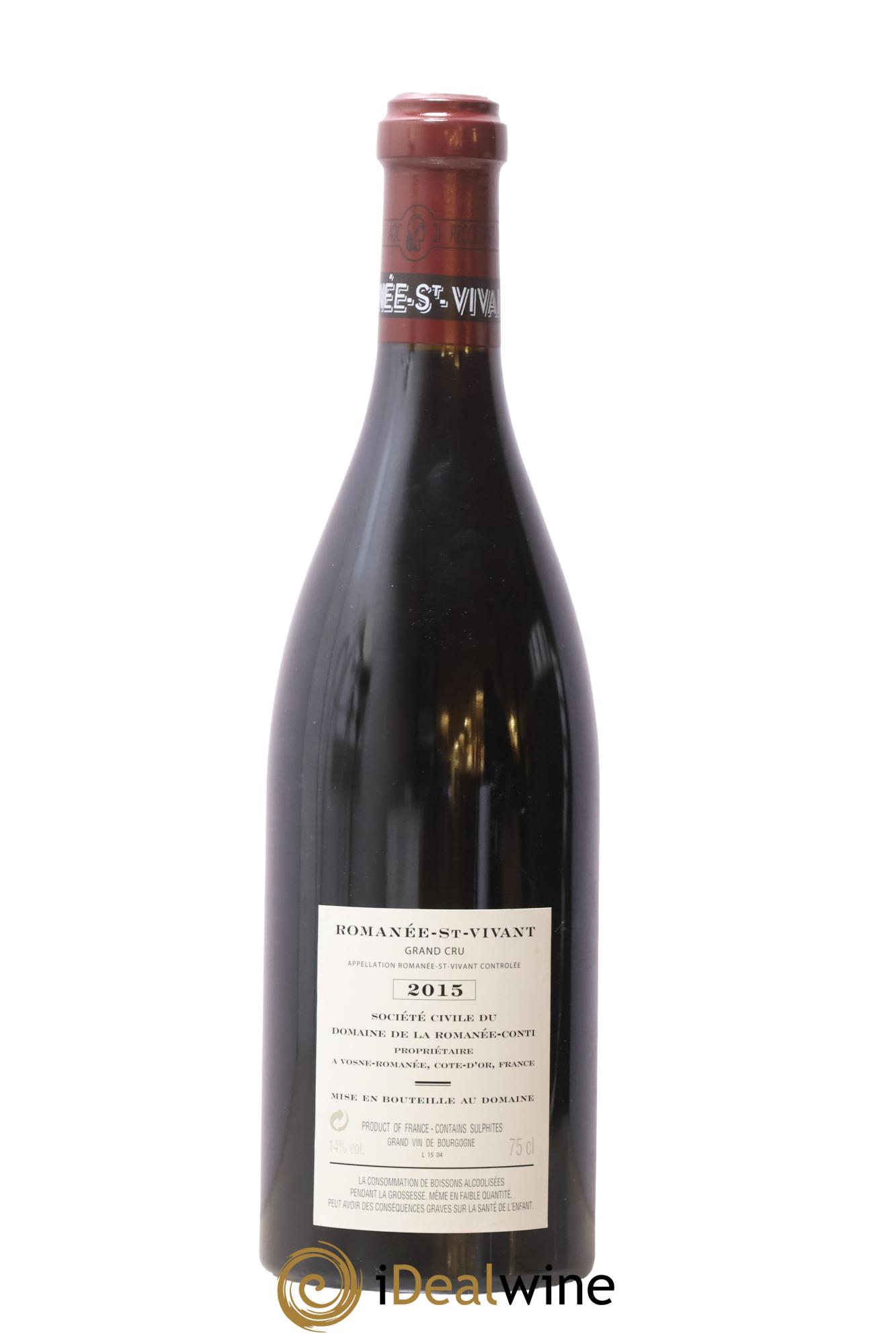 Romanée-Saint-Vivant Grand Cru Domaine de la Romanée-Conti 2015 - Lote de 1 botella - 1