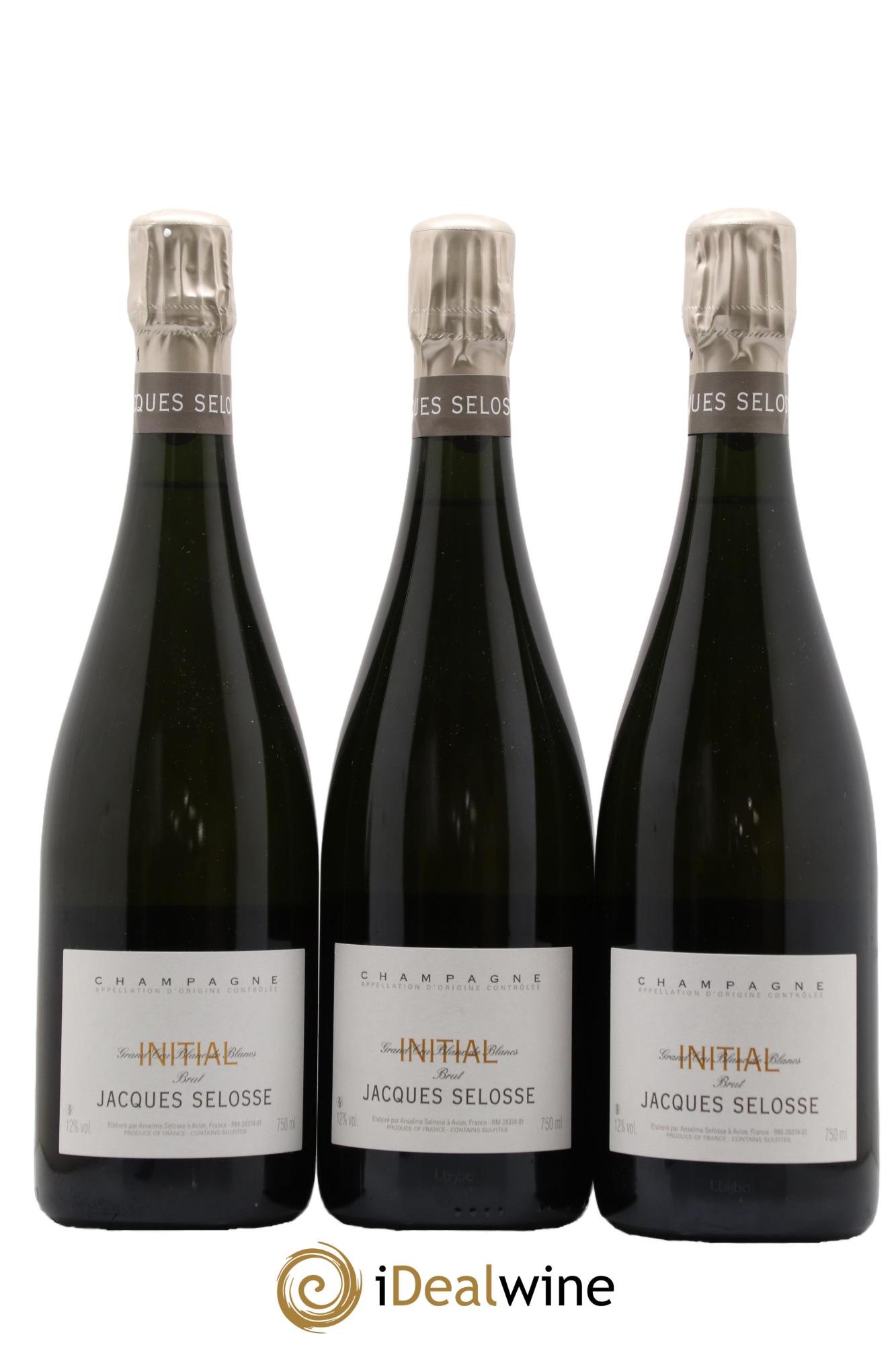 Initial Brut Jacques Selosse - Lot de 3 bouteilles - 0