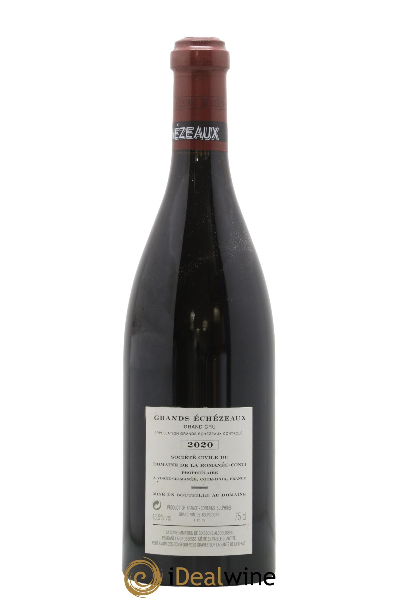 Grands-Echezeaux Grand Cru Domaine de la Romanée-Conti 2020 - Lot of 1 bottle - 1