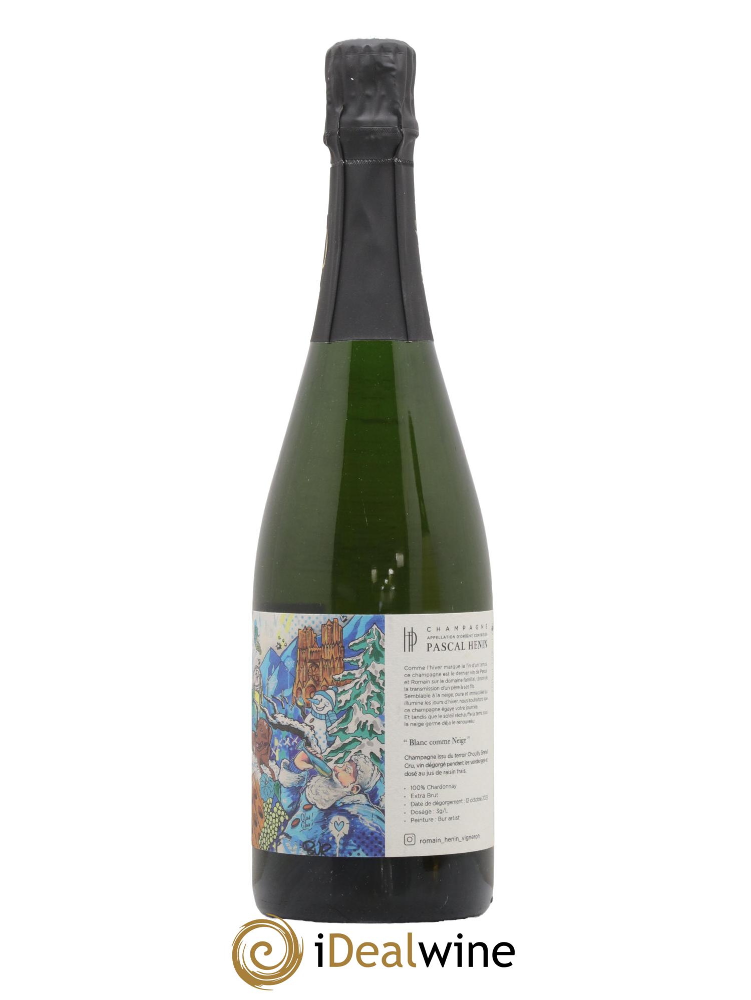 Blanc Comme Neige Pascal Henin - Romain Henin - Lot de 1 bouteille - 0