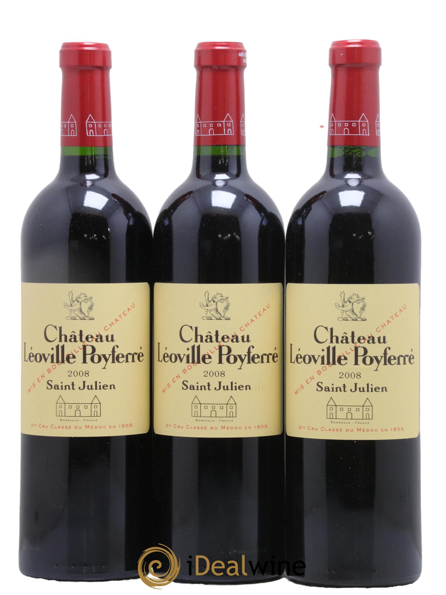 Château Léoville Poyferré 2ème Grand Cru Classé 2008 - Lotto di 6 bottiglie - 2