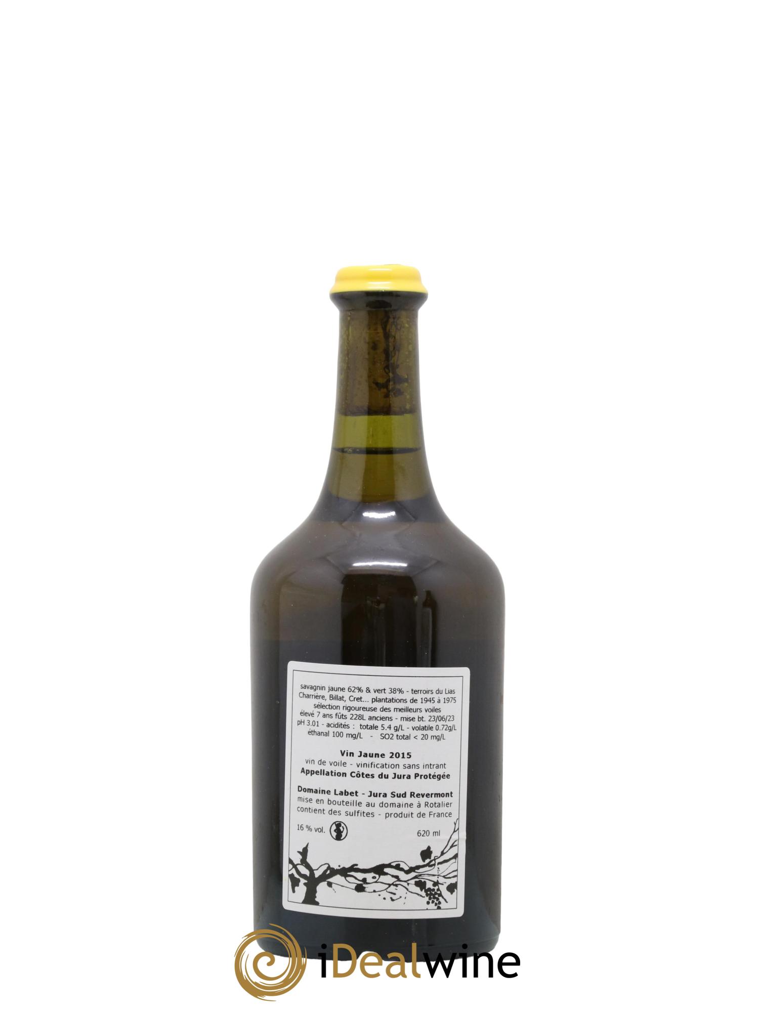 Côtes du Jura Vin Jaune Romain - Julien  - Charline Labet  2015 - Lot of 1 Clavelin - 1