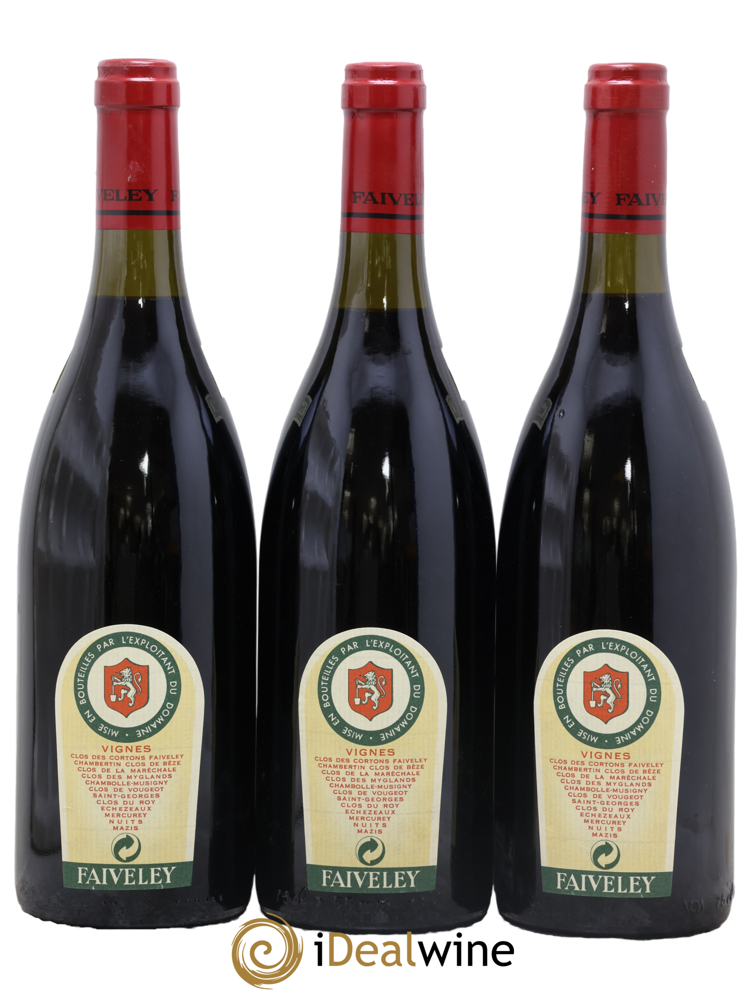 Mazis-Chambertin Grand Cru Faiveley 1997 - Posten von 3 Flaschen - 1