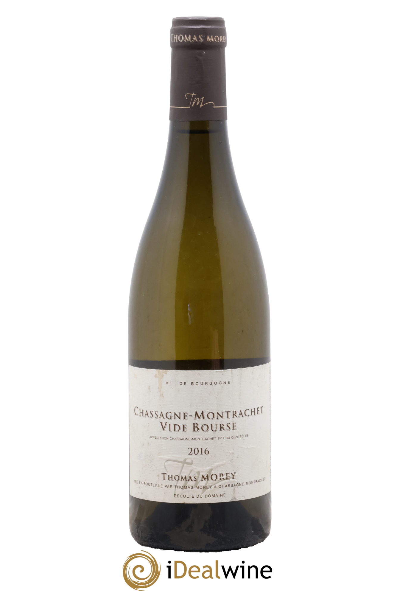 Chassagne-Montrachet 1er Cru Vide Bourse Thomas Morey 2016 - Lot of 1 bottle - 0