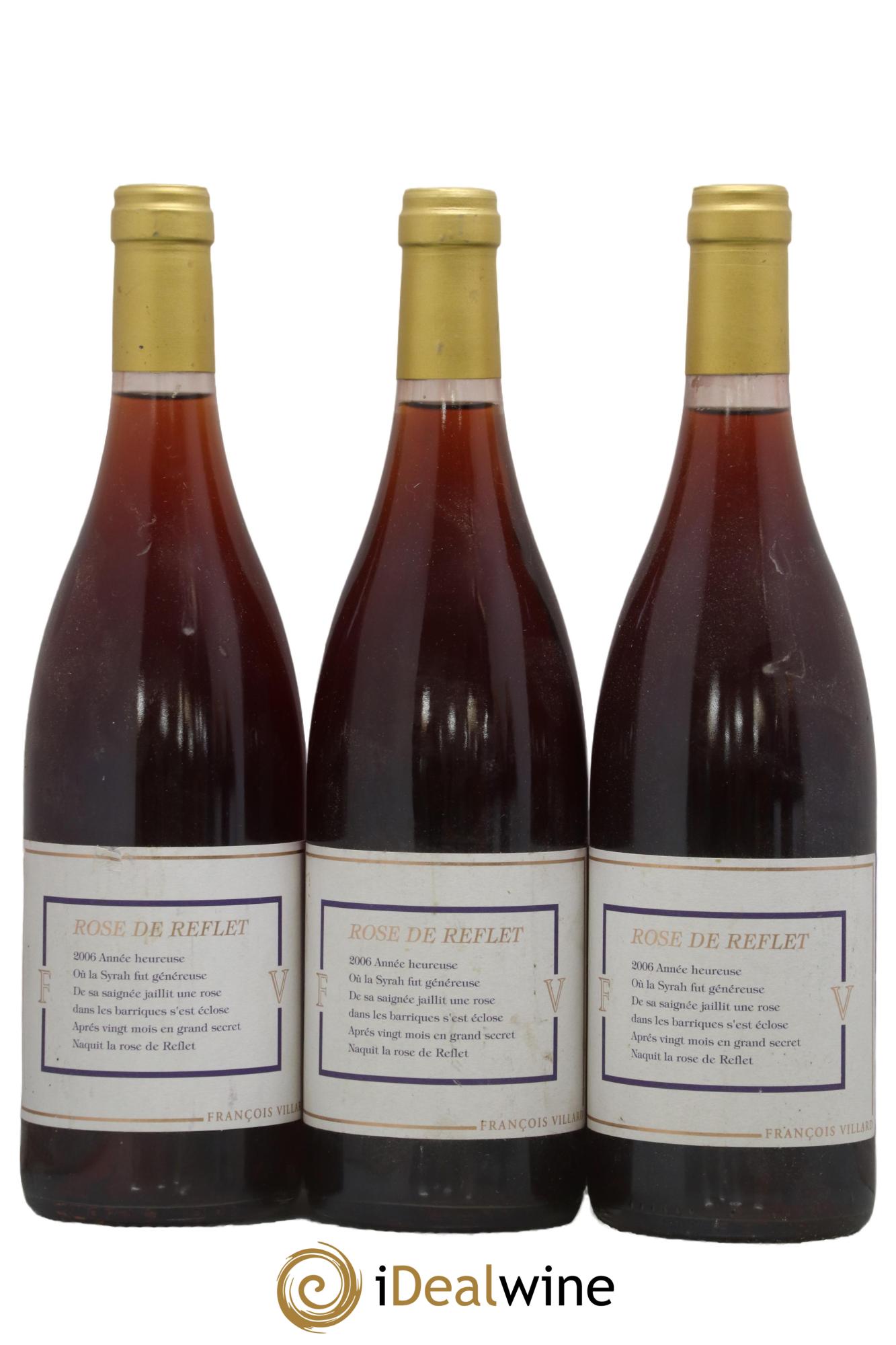 Vin de France Rose des Reflets François Villard 2006 - Lot de 3 bouteilles - 0