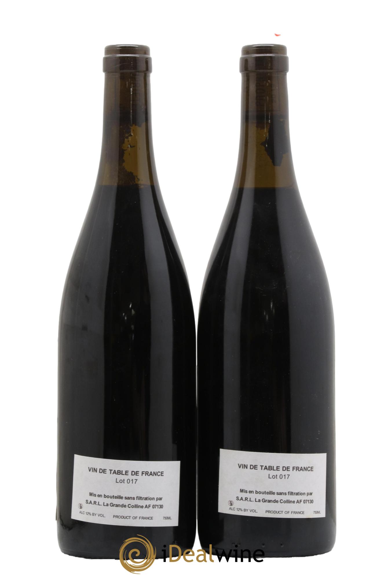 Vin de France (Ex Cornas) Hirotake Ooka - Domaine La Grande Colline 2017 - Lot de 2 bouteilles - 1