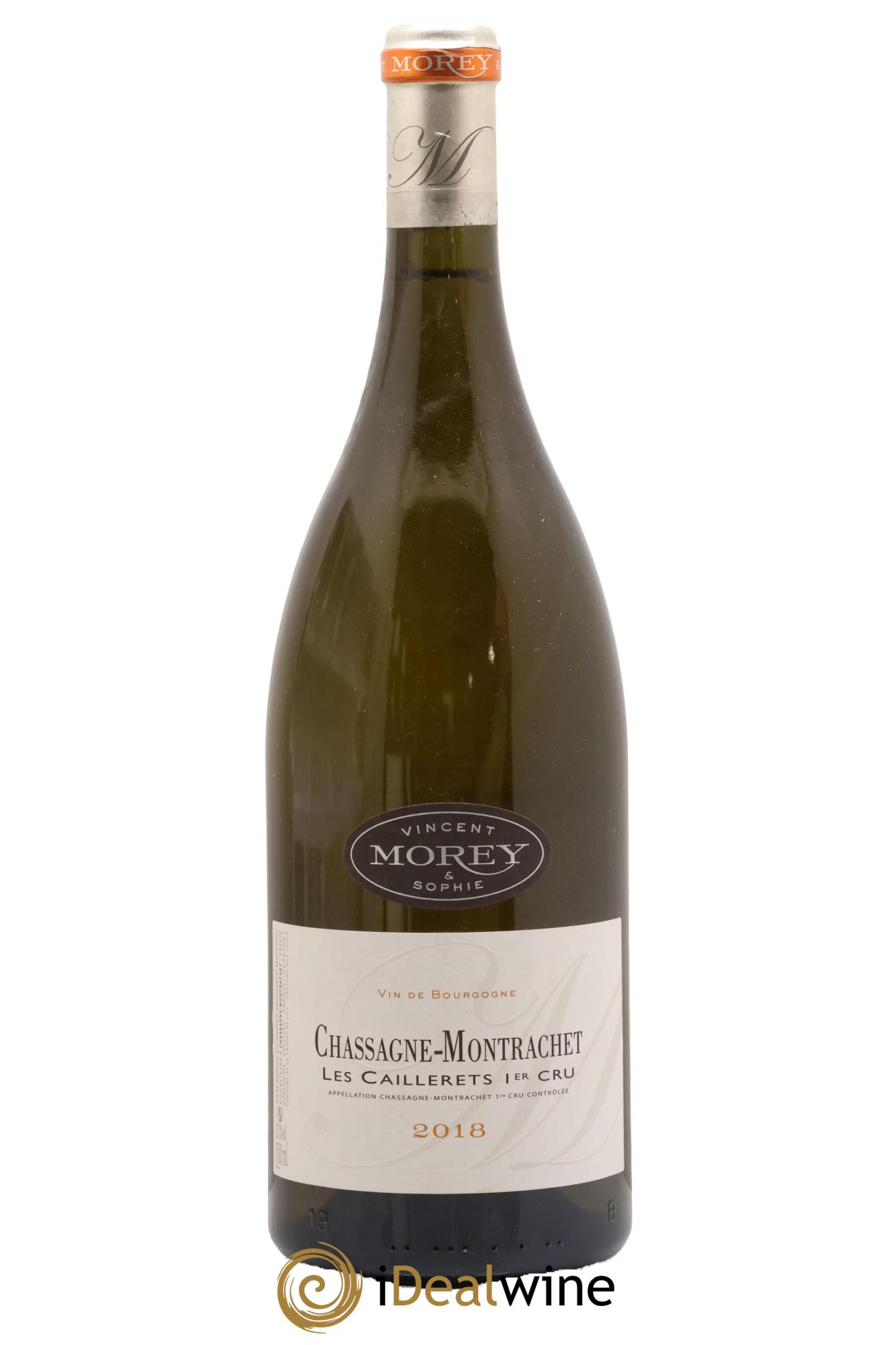 Chassagne-Montrachet 1er Cru Les Caillerets Vincent et Sophie Morey 2018 - Lot of 1 magnum - 0