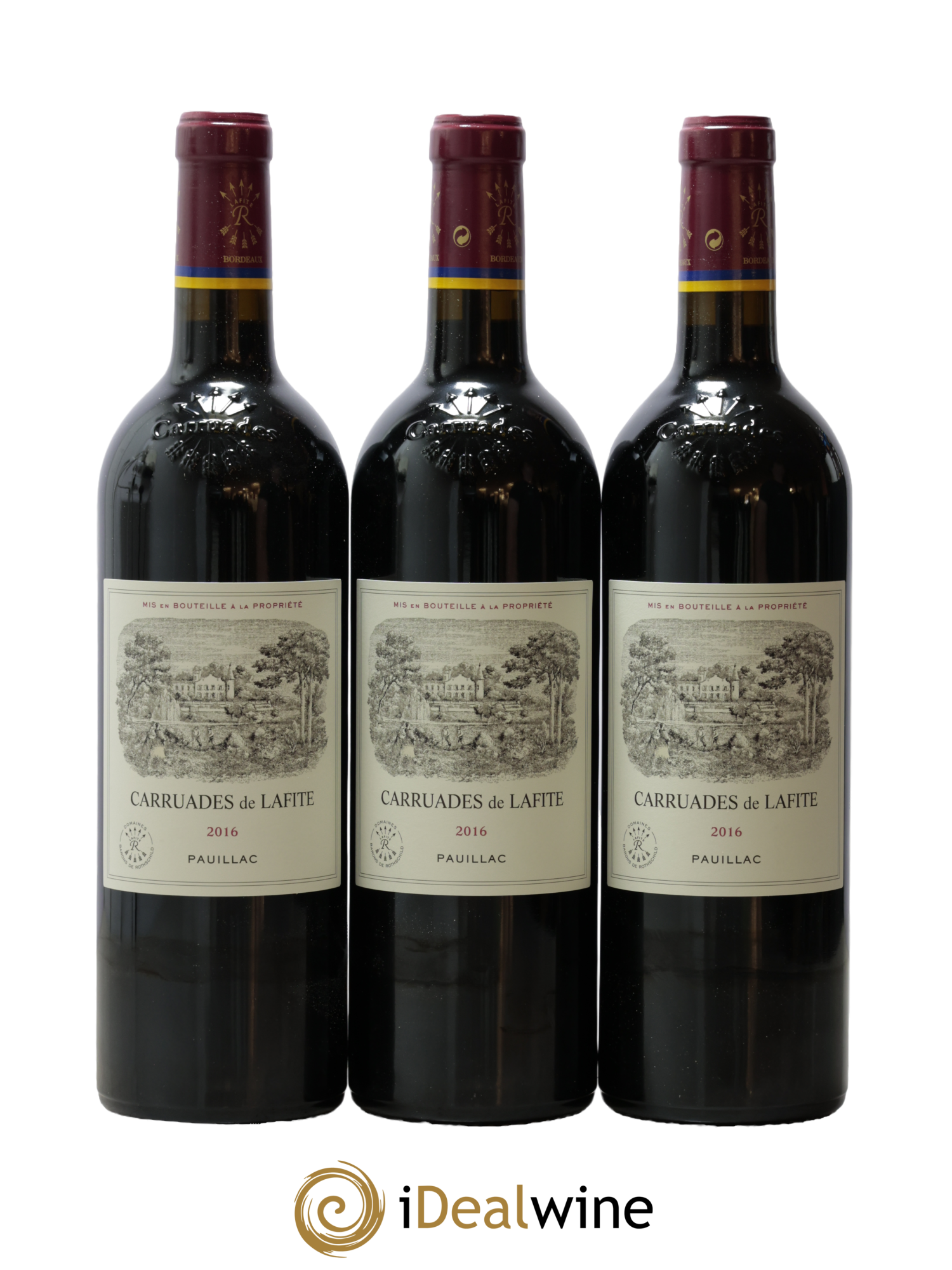 Carruades de Lafite Rothschild Second Vin 2016 - Lotto di 3 bottiglie - 0