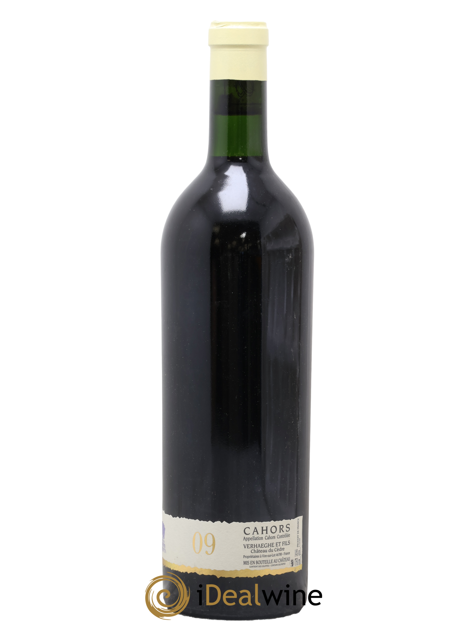 Cahors Château du Cèdre GC Pascal et Jean-Marc Verhaeghe 2009 - Lot de 1 bouteille - 1