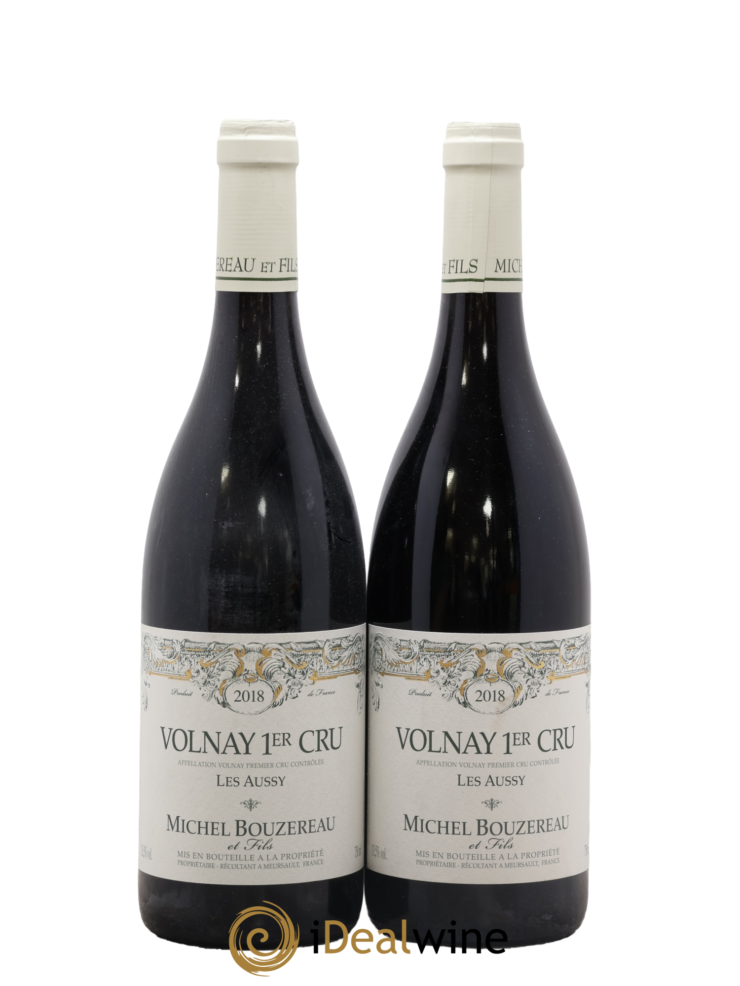 Volnay 1er Cru Les Aussy Michel Bouzereau et Fils (Domaine) 2018 - Lot de 2 bouteilles - 0