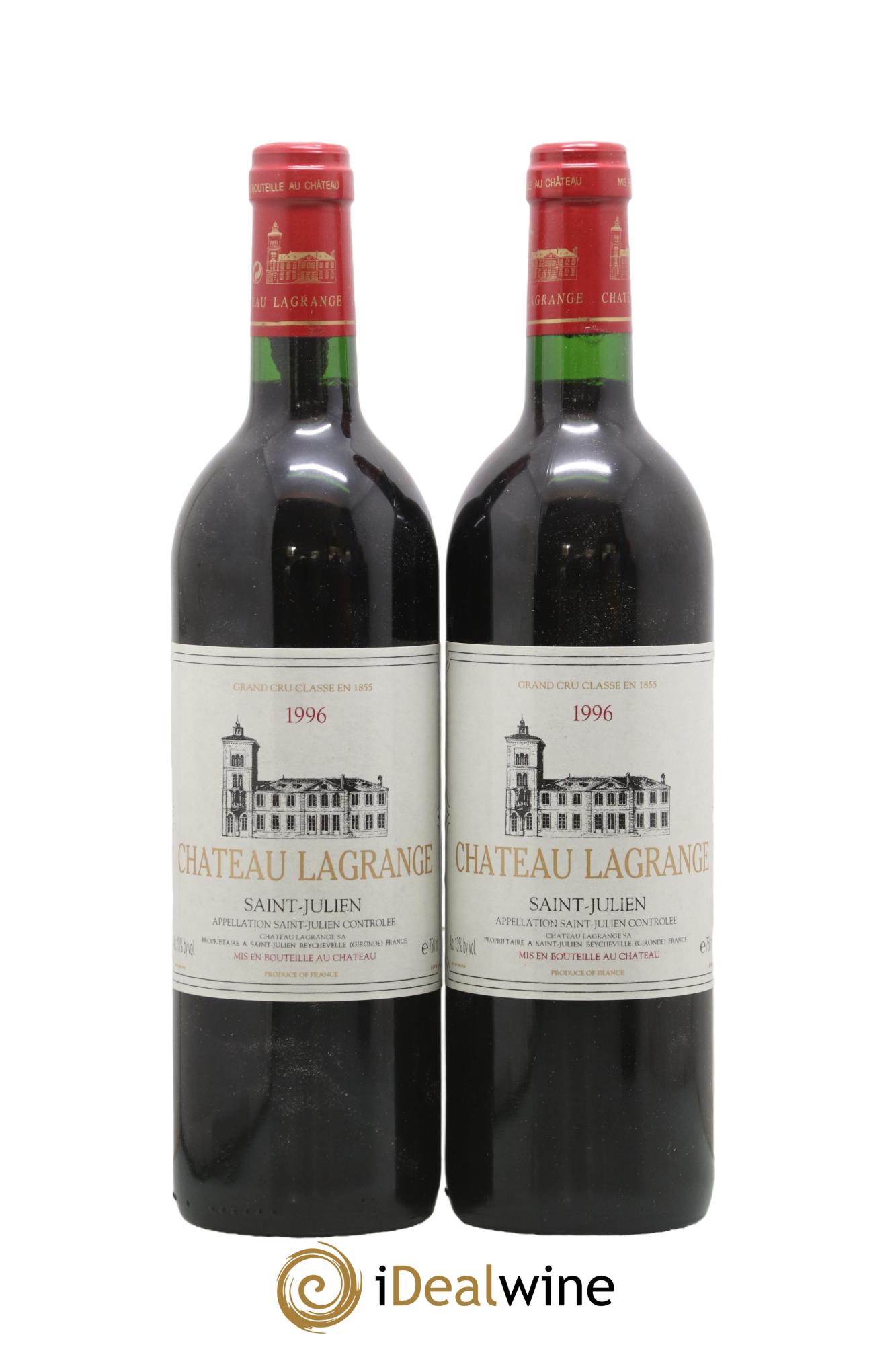 Château Lagrange 3ème Grand Cru Classé 1996 - Lotto di 2 bottiglie - 0
