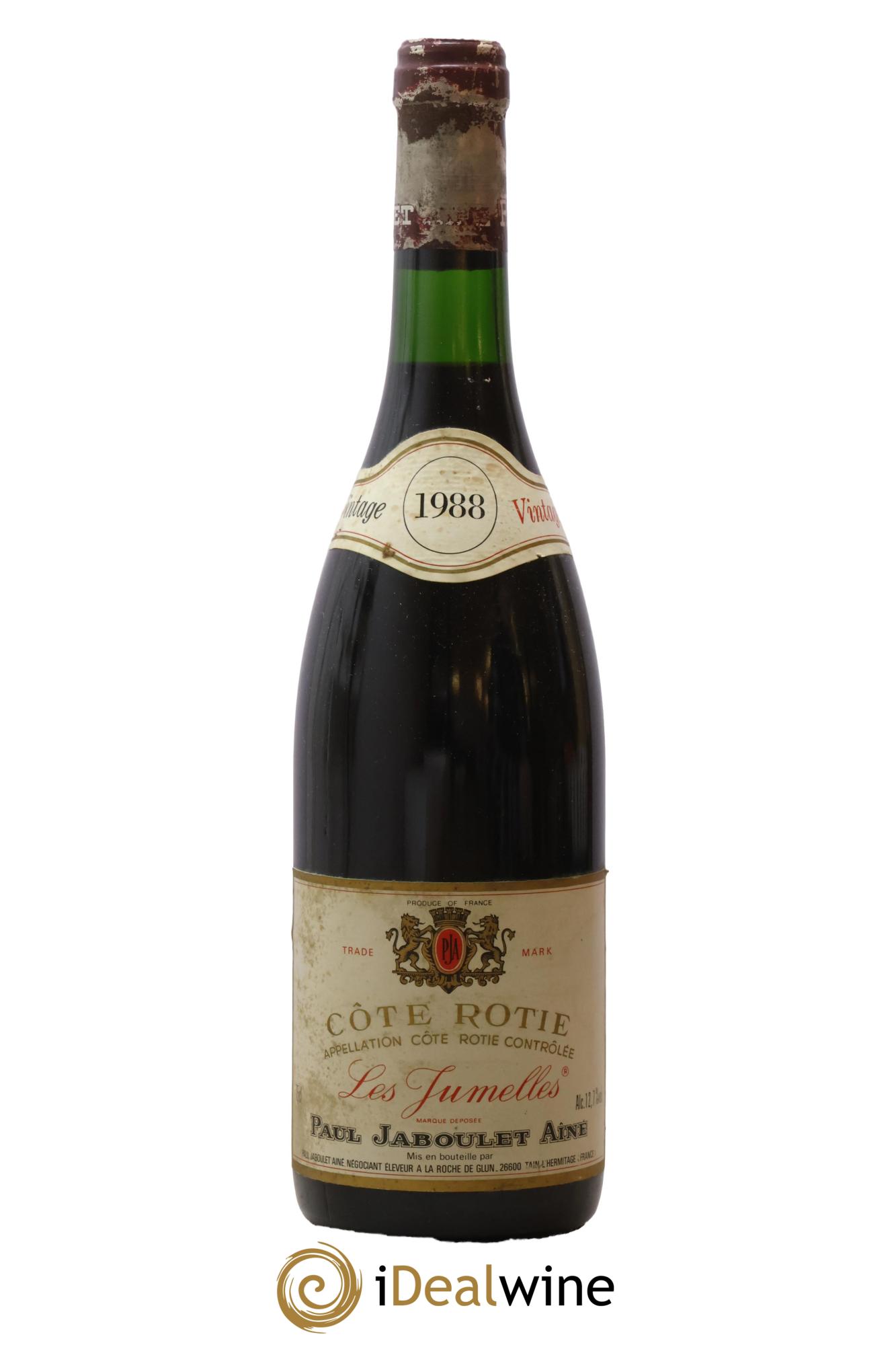 Côte-Rôtie Les Jumelles Paul Jaboulet Ainé 1988 - Lot de 1 bouteille - 0