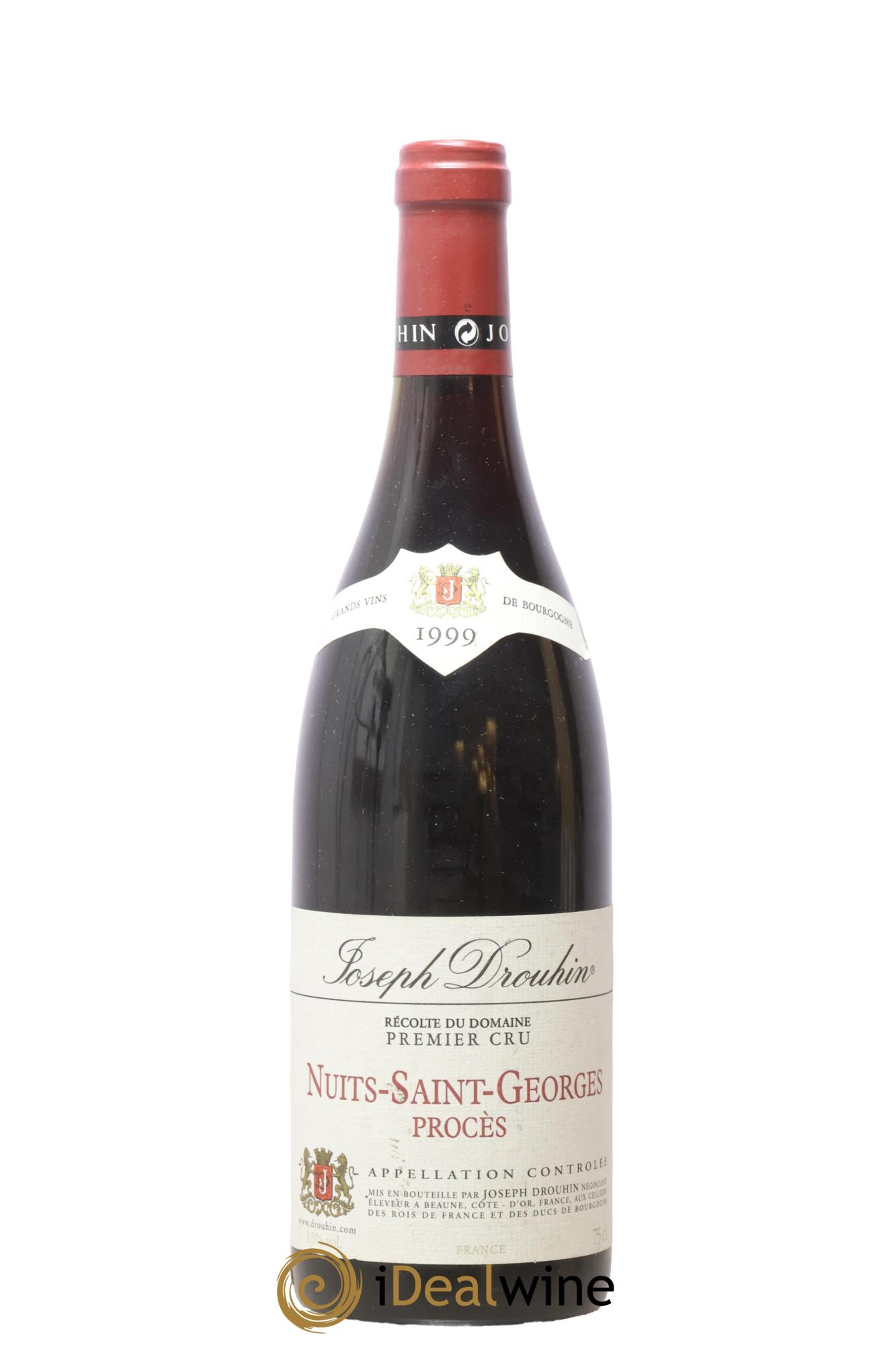 Nuits Saint-Georges 1er Cru Procès Joseph Drouhin 1999 - Lot de 1 bouteille - 0