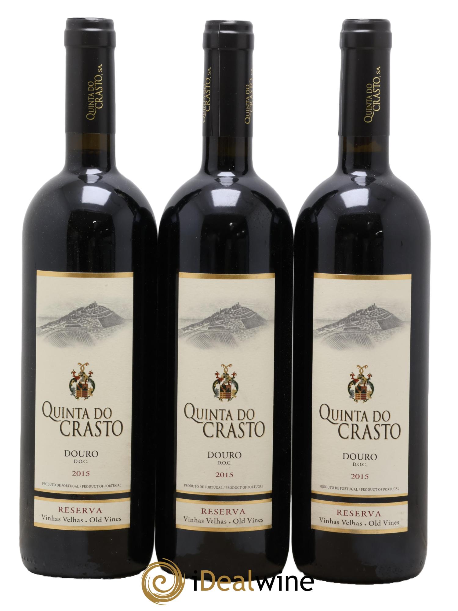 Douro Reserva Vinhas Velhas Quinta do Crasto 2015 - Lot of 3 bottles - 0