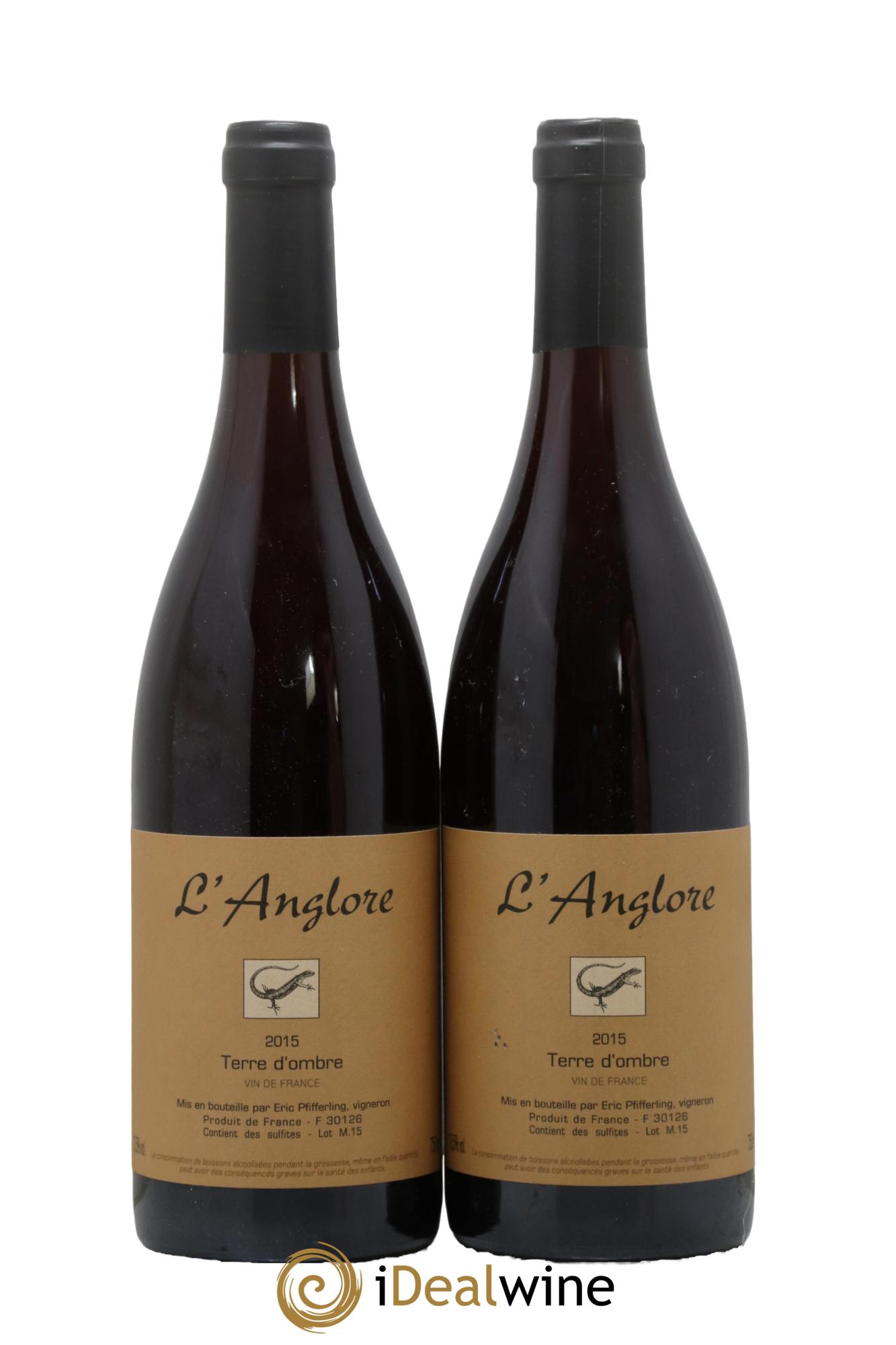 Vin de France Terre d'Ombre L'Anglore 2015 - Lotto di 2 bottiglie - 0