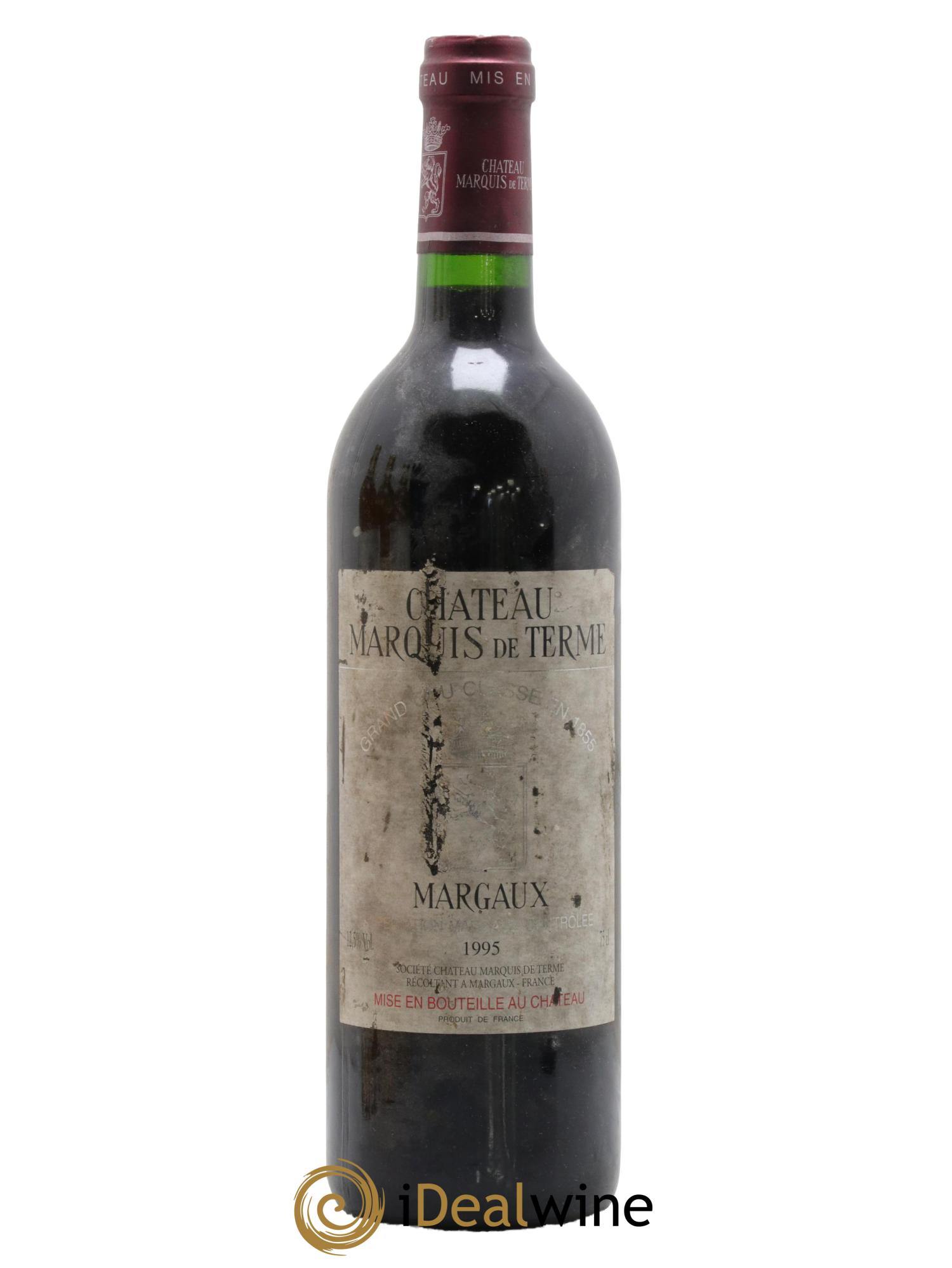Château Marquis de Terme 4ème Grand Cru Classé  1995 - Lotto di 1 bottiglia - 0