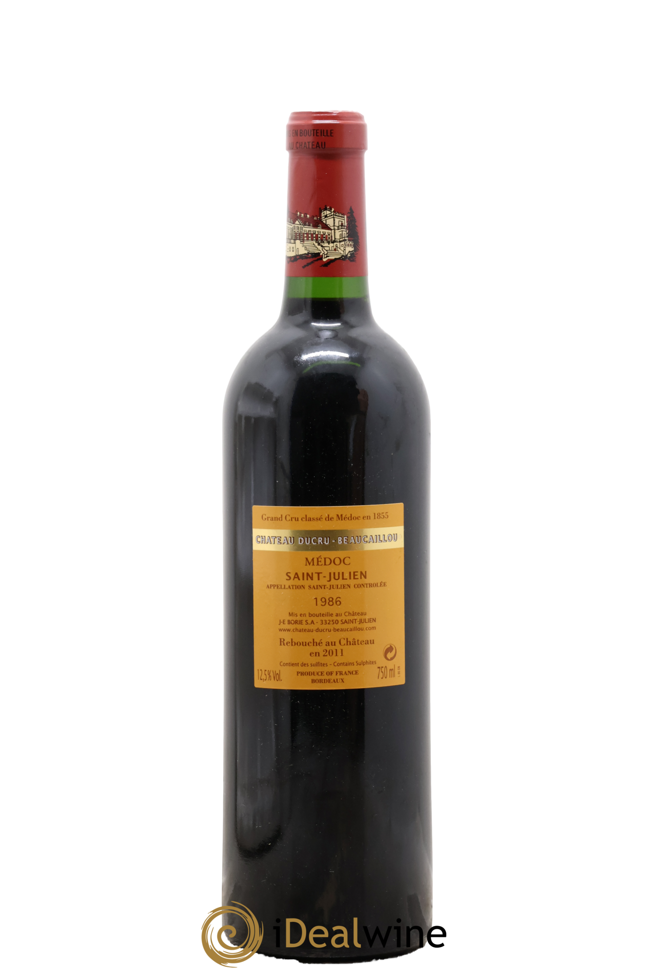 Château Ducru Beaucaillou 2ème Grand Cru Classé 1986 - Lot de 1 bouteille - 1
